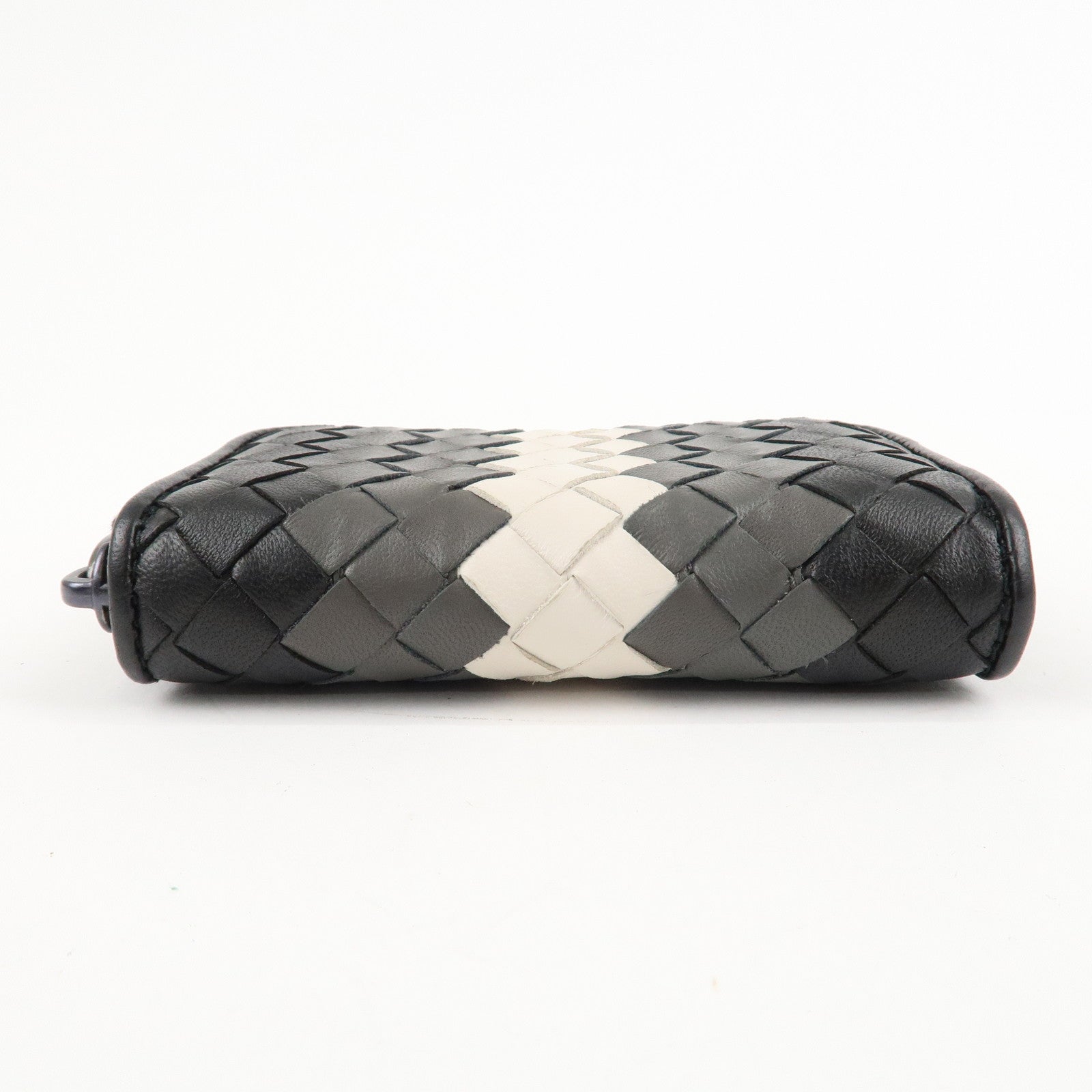 BOTTEGA VENETA Intrecciato Leather Round Coin Case