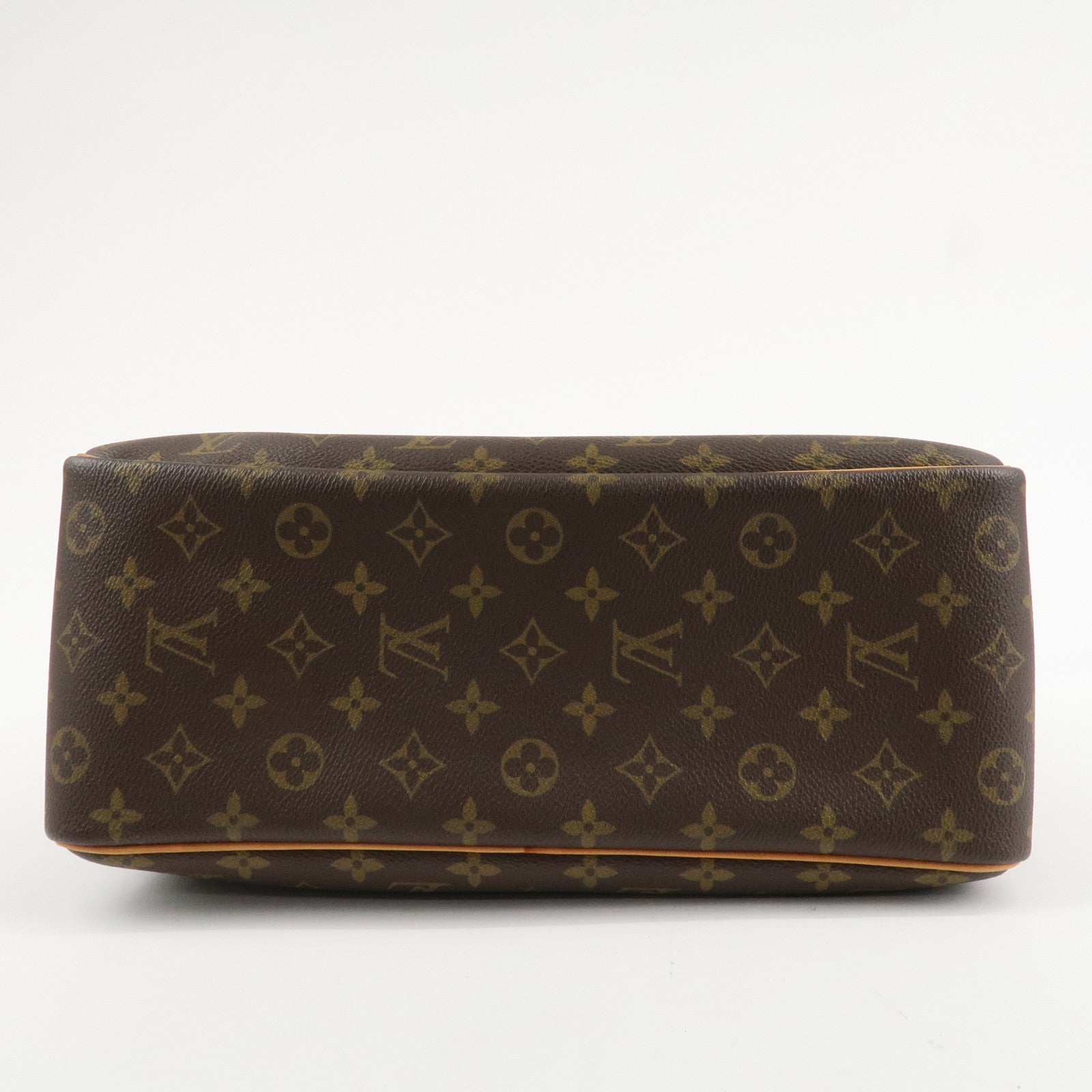 Louis Vuitton Monogram Deauville Hand Bag Brown M47270 Used