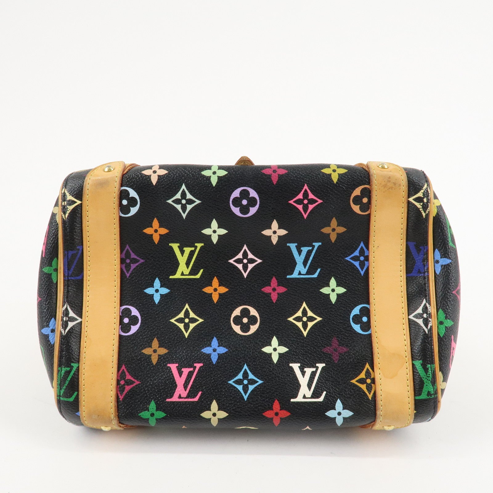 Louis Vuitton Monogram Multi Color Priscilla Hand Bag Noir M40097 Used