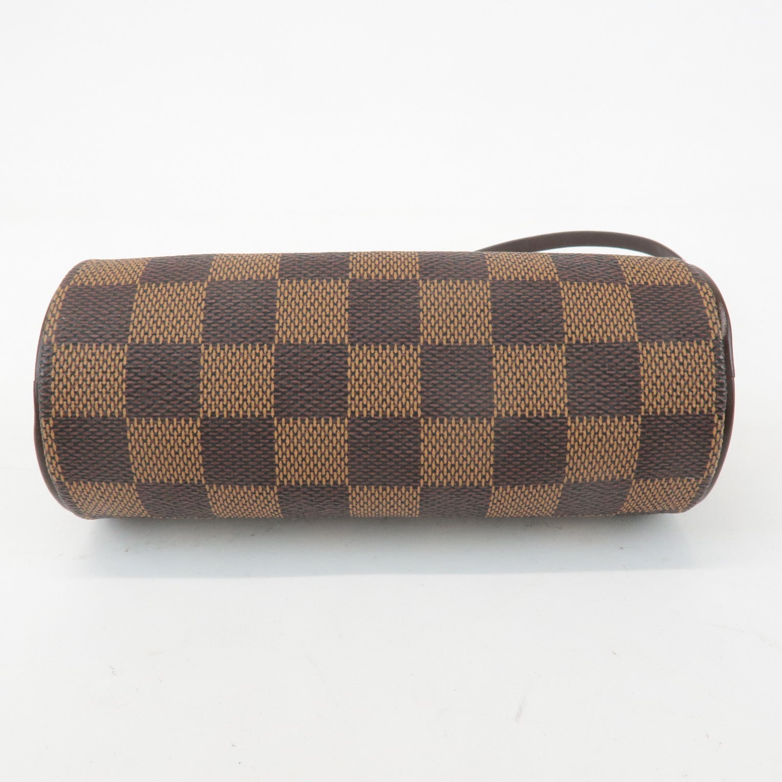 Louis Vuitton Damier Ebene Mini Pouch for Papillon Bag Brown Used