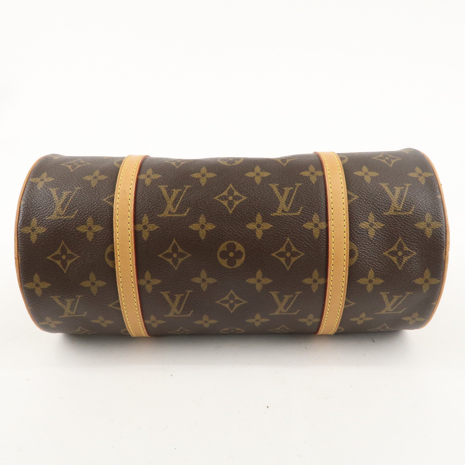 Louis Vuitton Monogram Papillon 30 Hand Bag 
Pouch Brown M51385