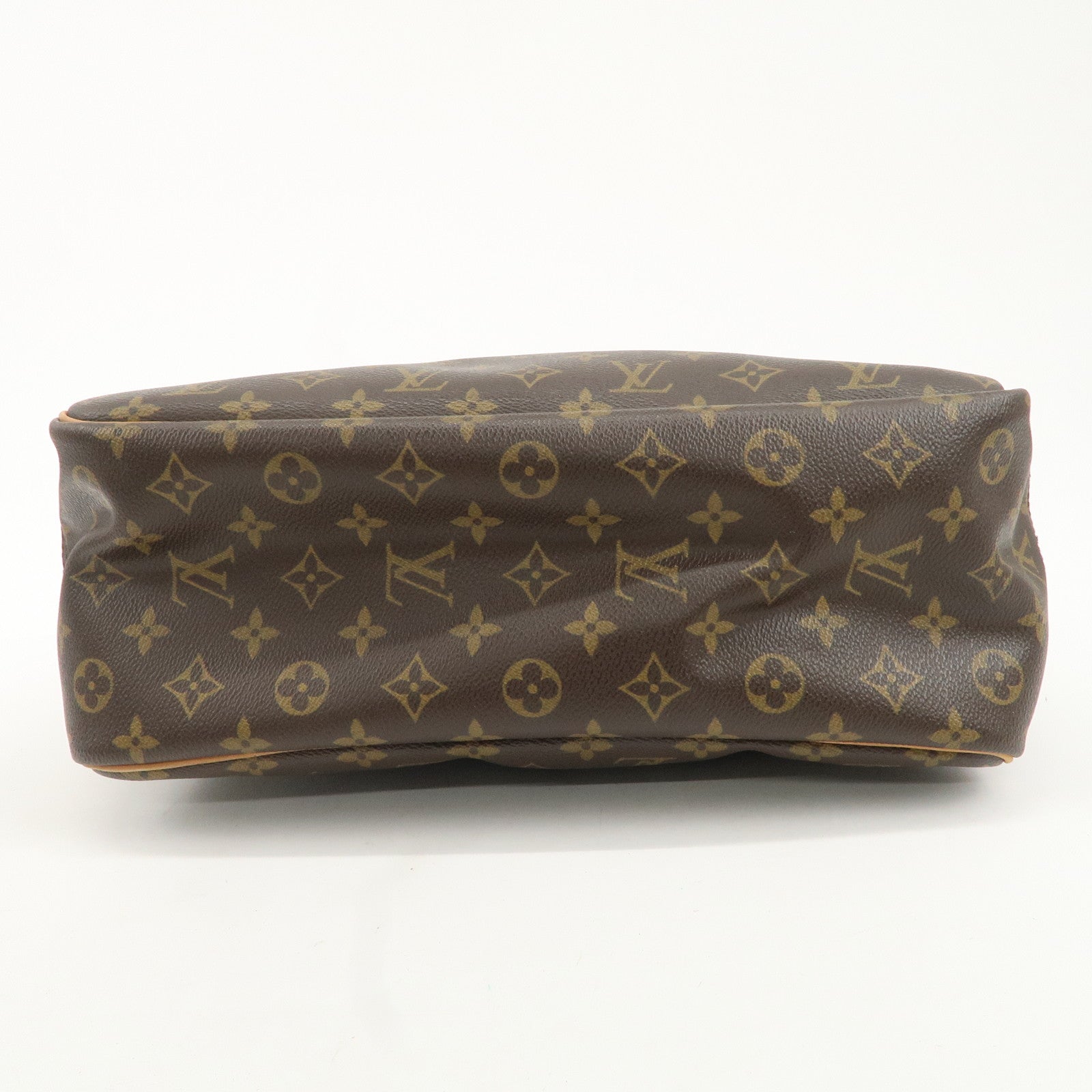 Louis Vuitton Monogram Deauville Hand Bag Brown M47270 Used