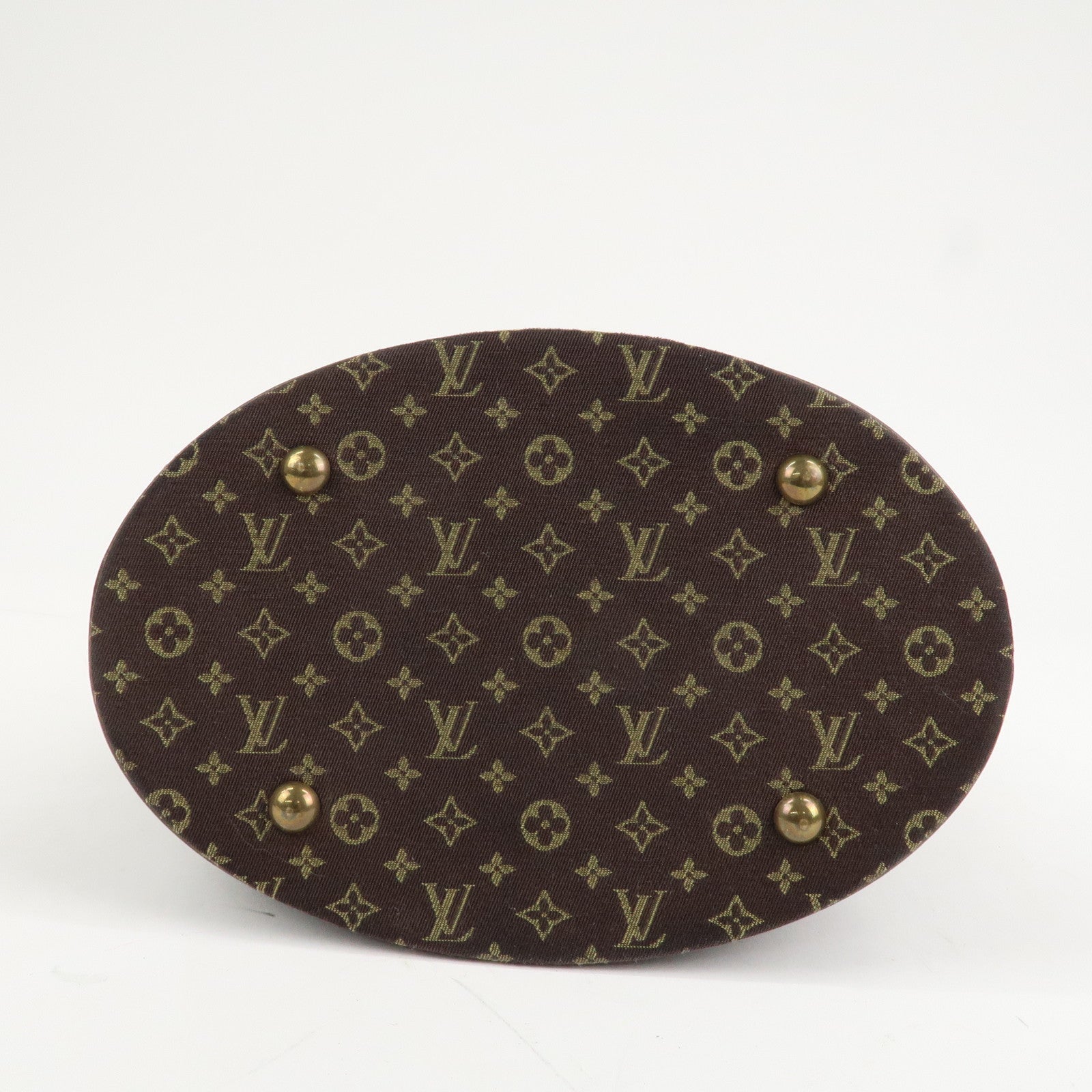 Louis Vuitton Monogram Mini Lin Bucket PM Shoulder Bag M95226 Used