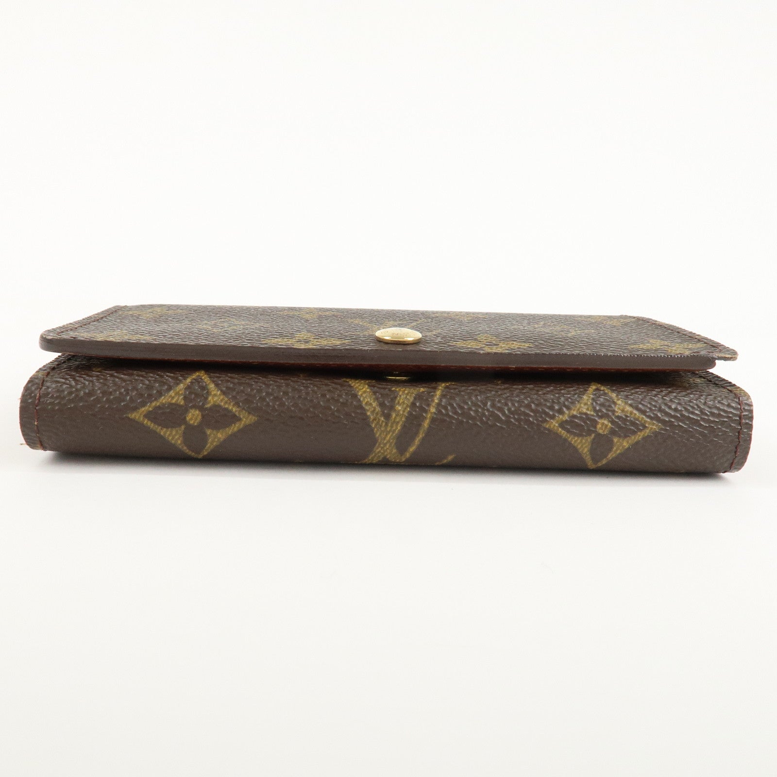 Louis Vuitton Monogram Porte Monnaie Billets Tresor Wallet M61730 Used