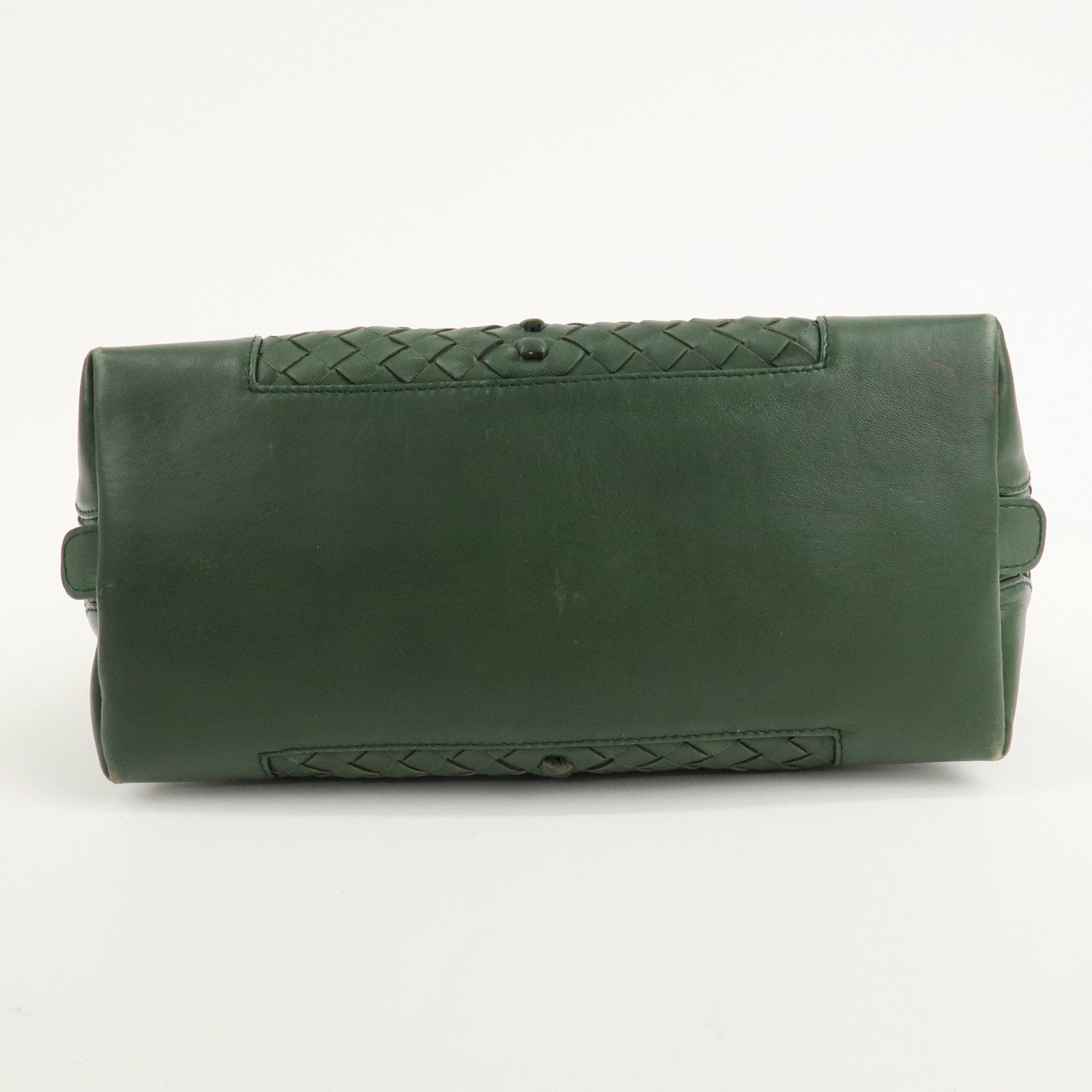 BOTTEGA VENETA Intrecciato Leather Hand Bag Green 192938