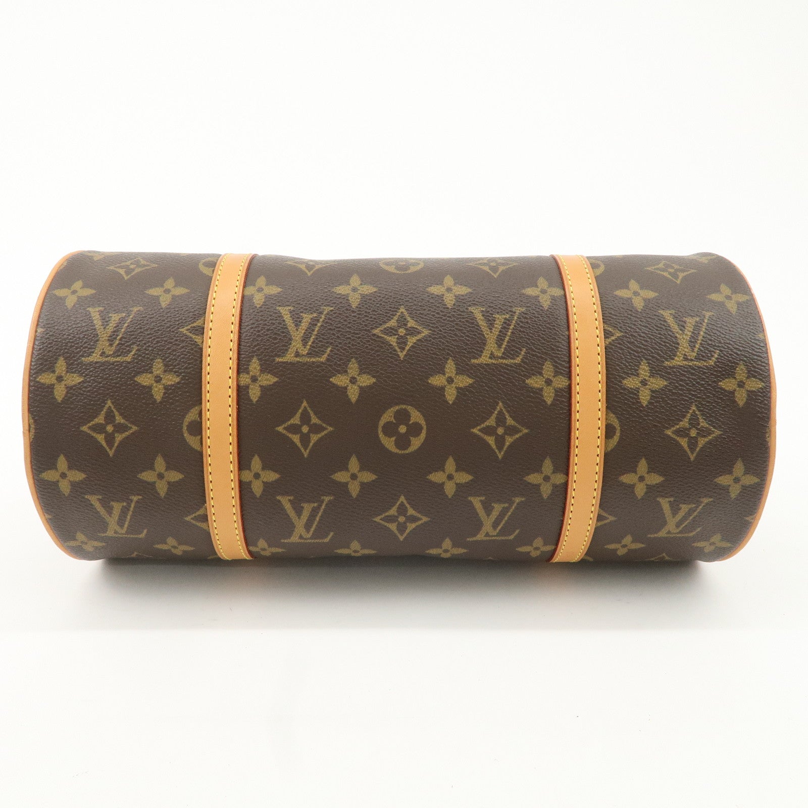 Louis Vuitton Monogram Papillon 30 Hand Bag Brown M51385 Used