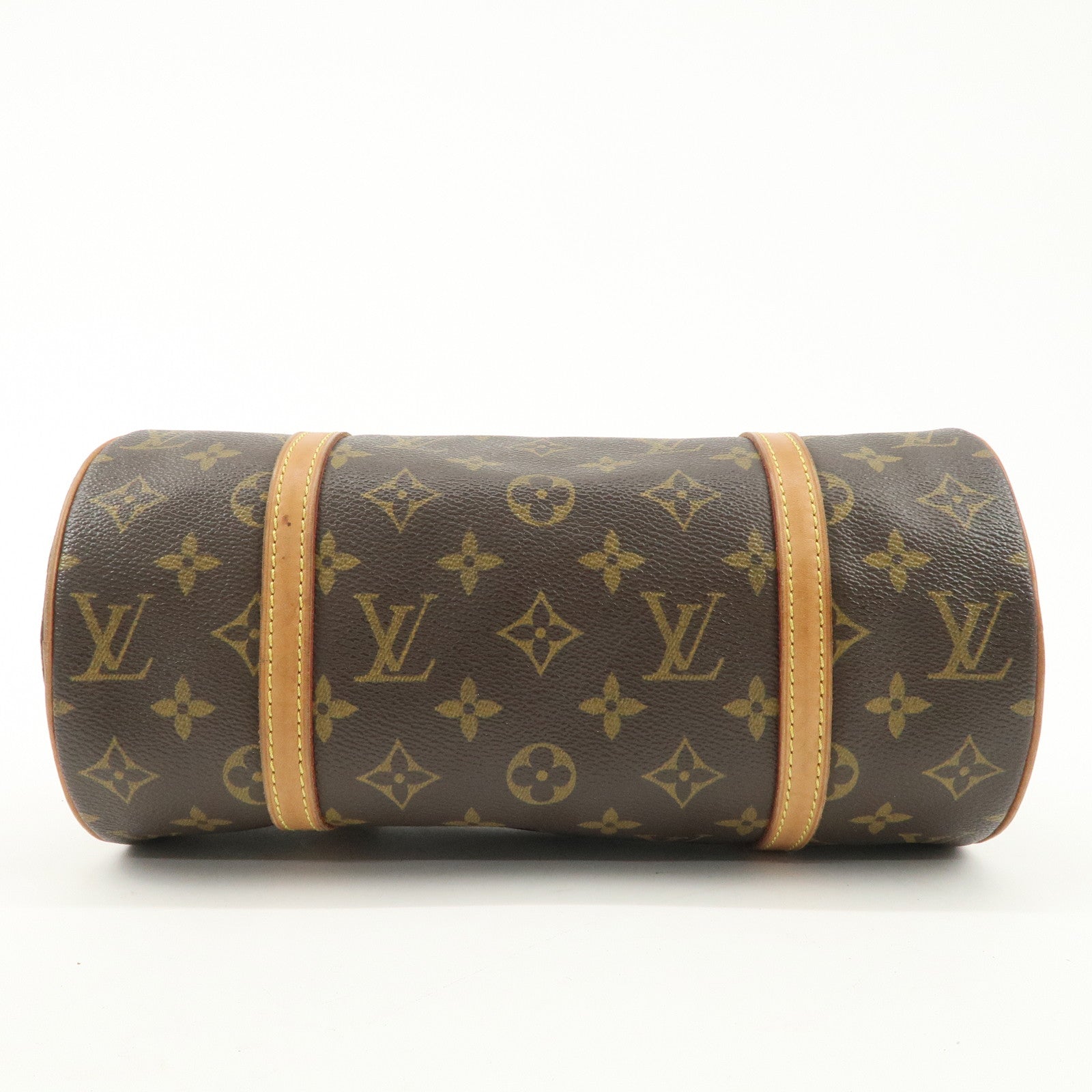 Louis Vuitton Monogram Papillon 26 Hand Bag M51386 Brown Used