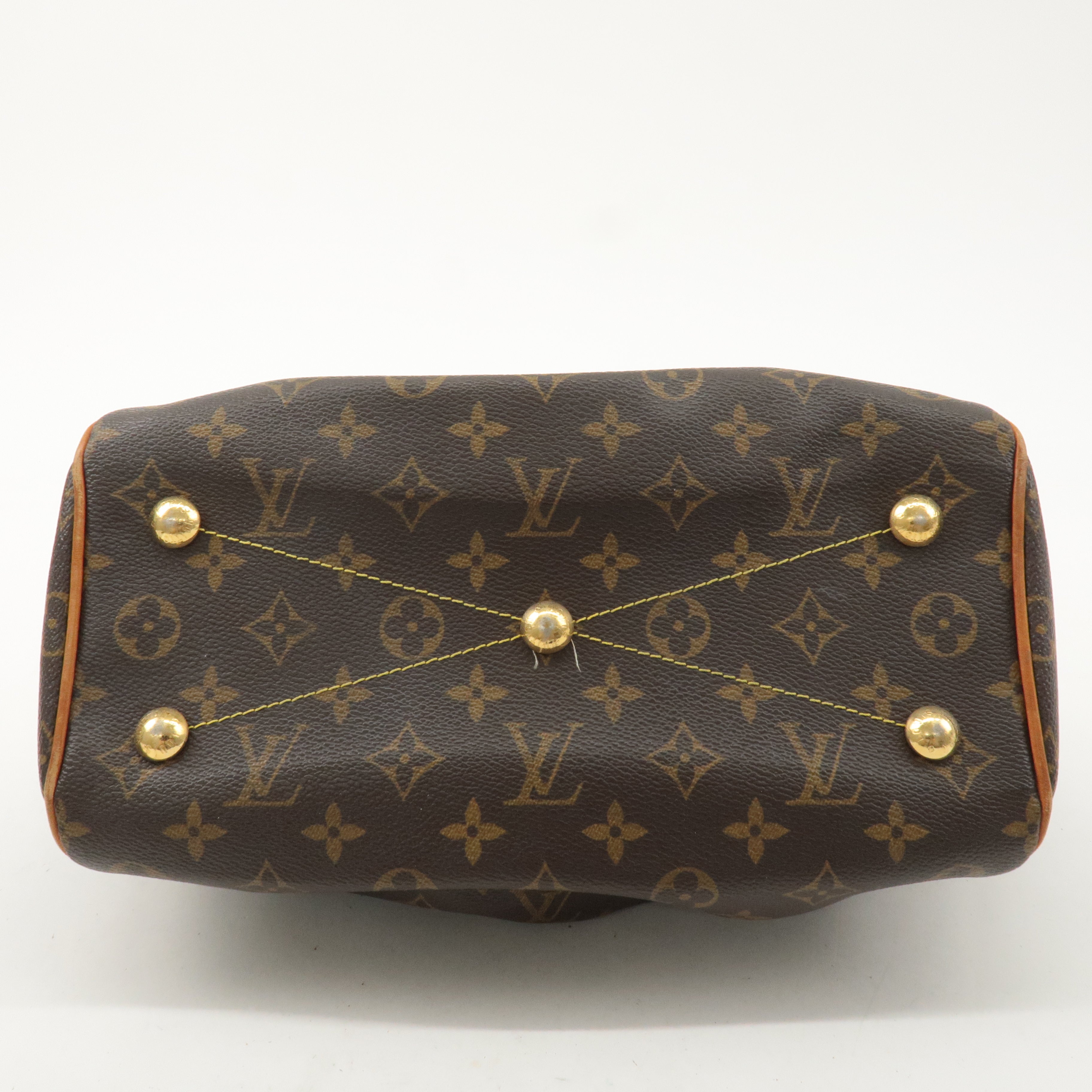 Louis Vuitton Monogram Tivoli PM Hand Bag Brown M40143