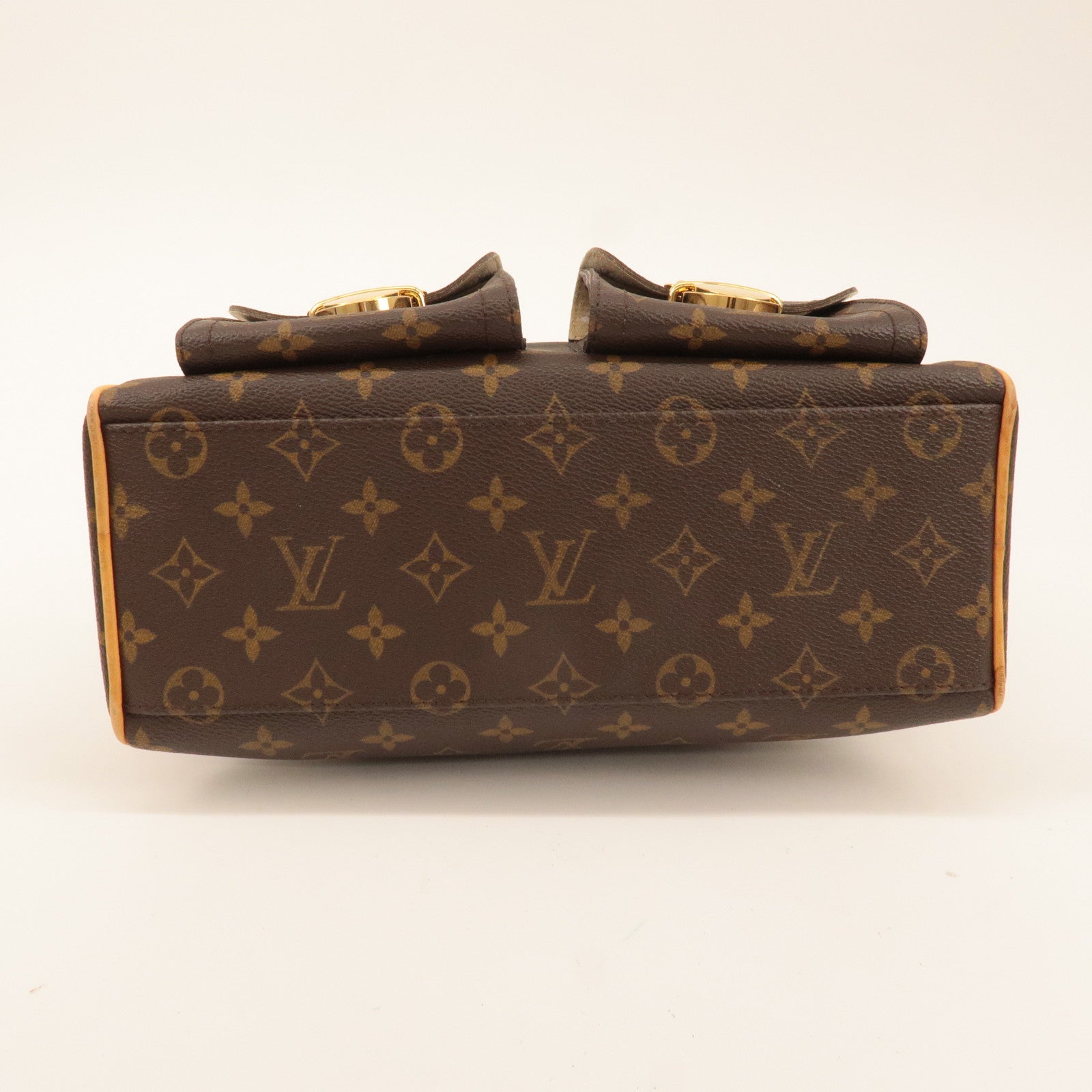 Louis Vuitton Monogram Manhattan PM Hand Bag Brown M40026