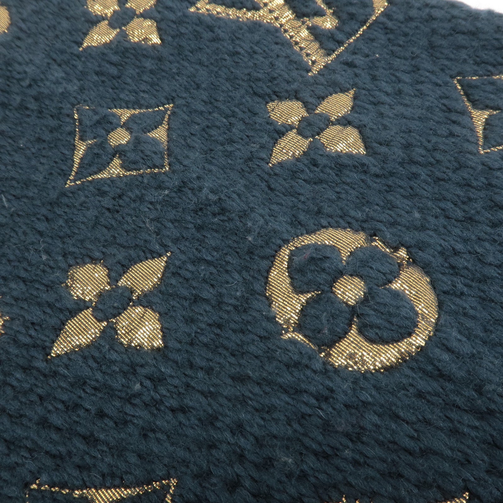 Louis Vuitton Escharpe Logomania Shine Scarf Navy M70815 Used