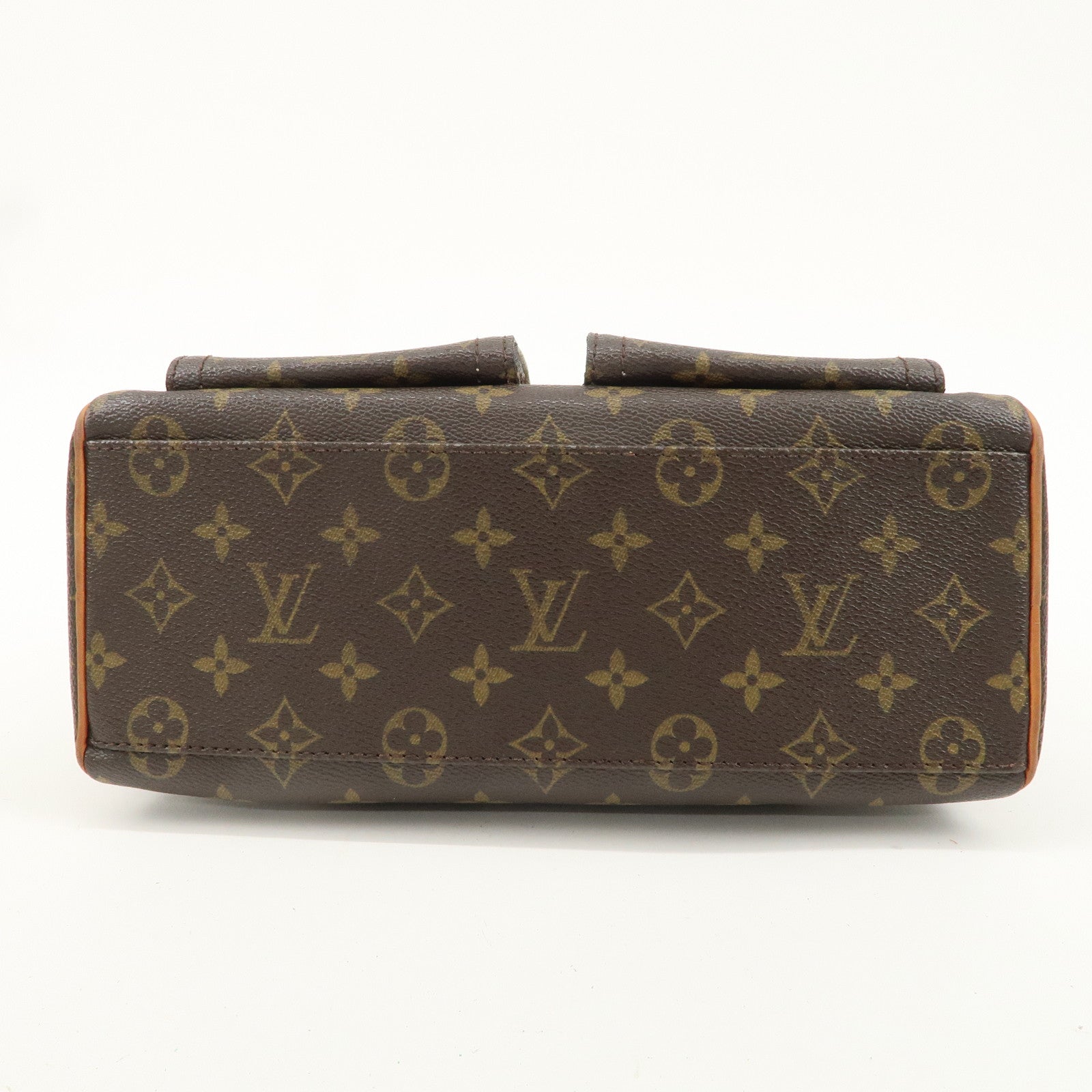 Louis Vuitton Monogram Manhattan PM Hand Bag Brown M40026