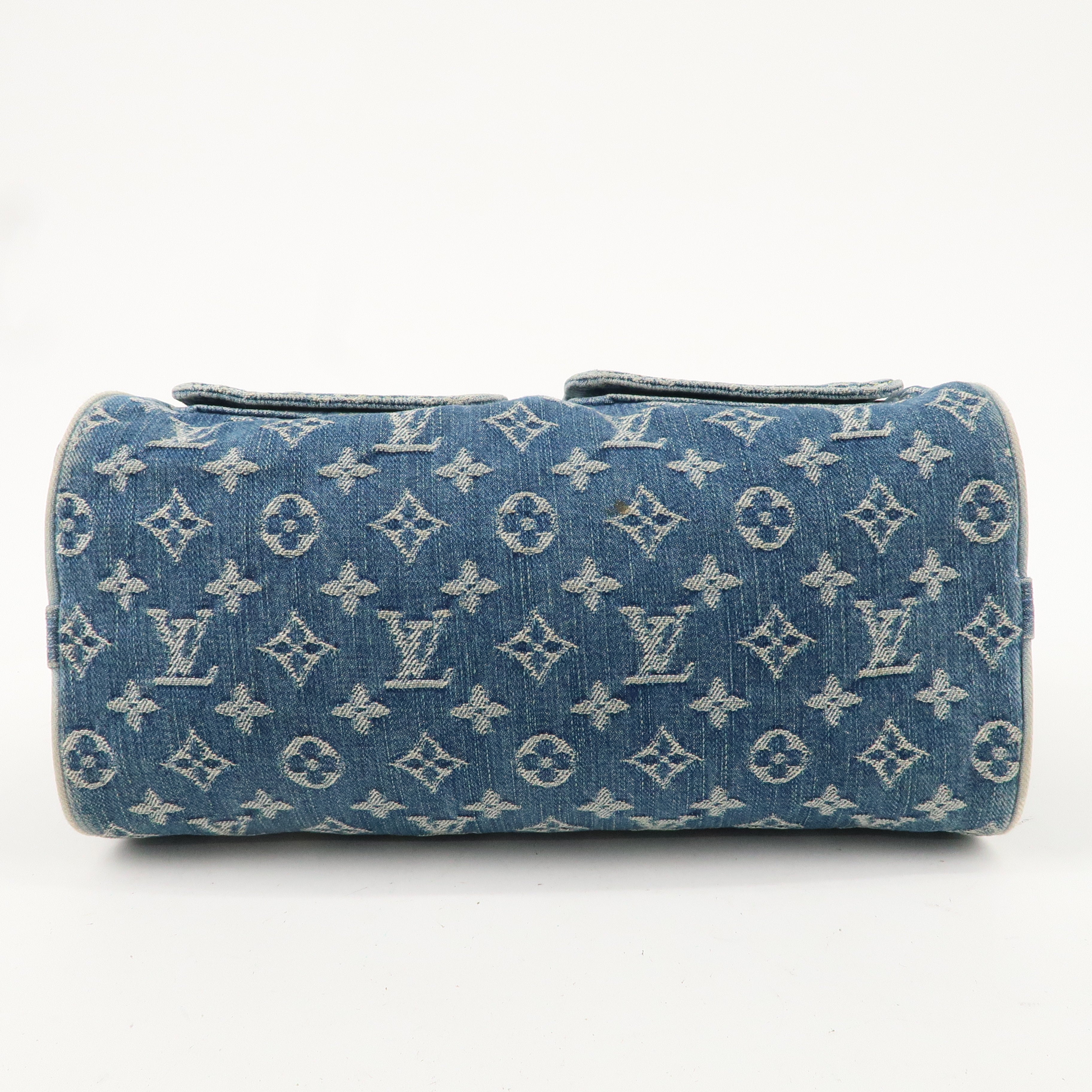 Louis Vuitton Monogram Denim Neo Speedy Boston Bag Blue M95019