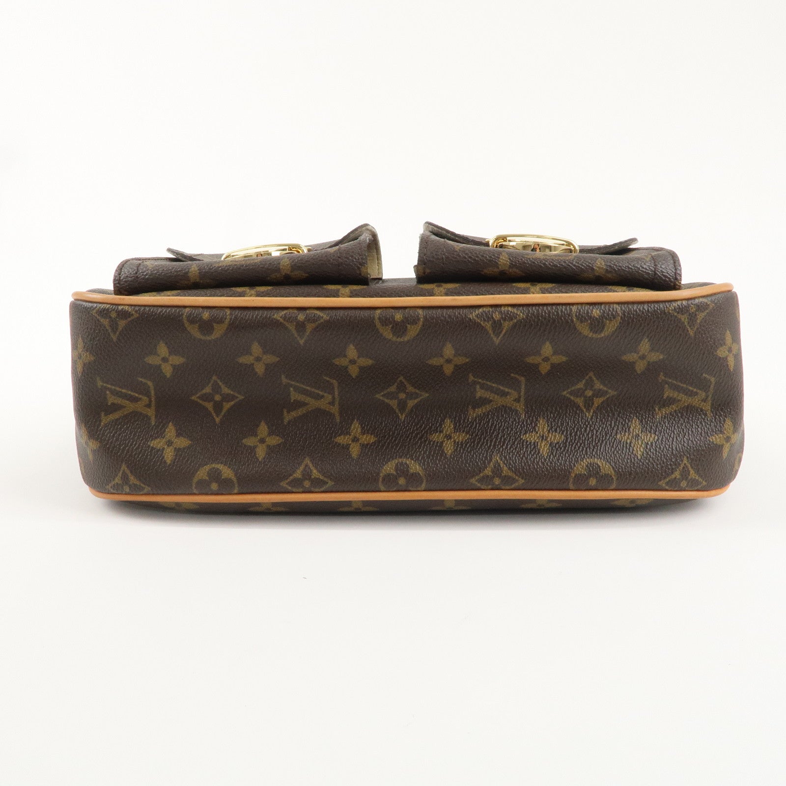 Louis Vuitton Monogram Hudson GM Shoulder Bag Brown M40045