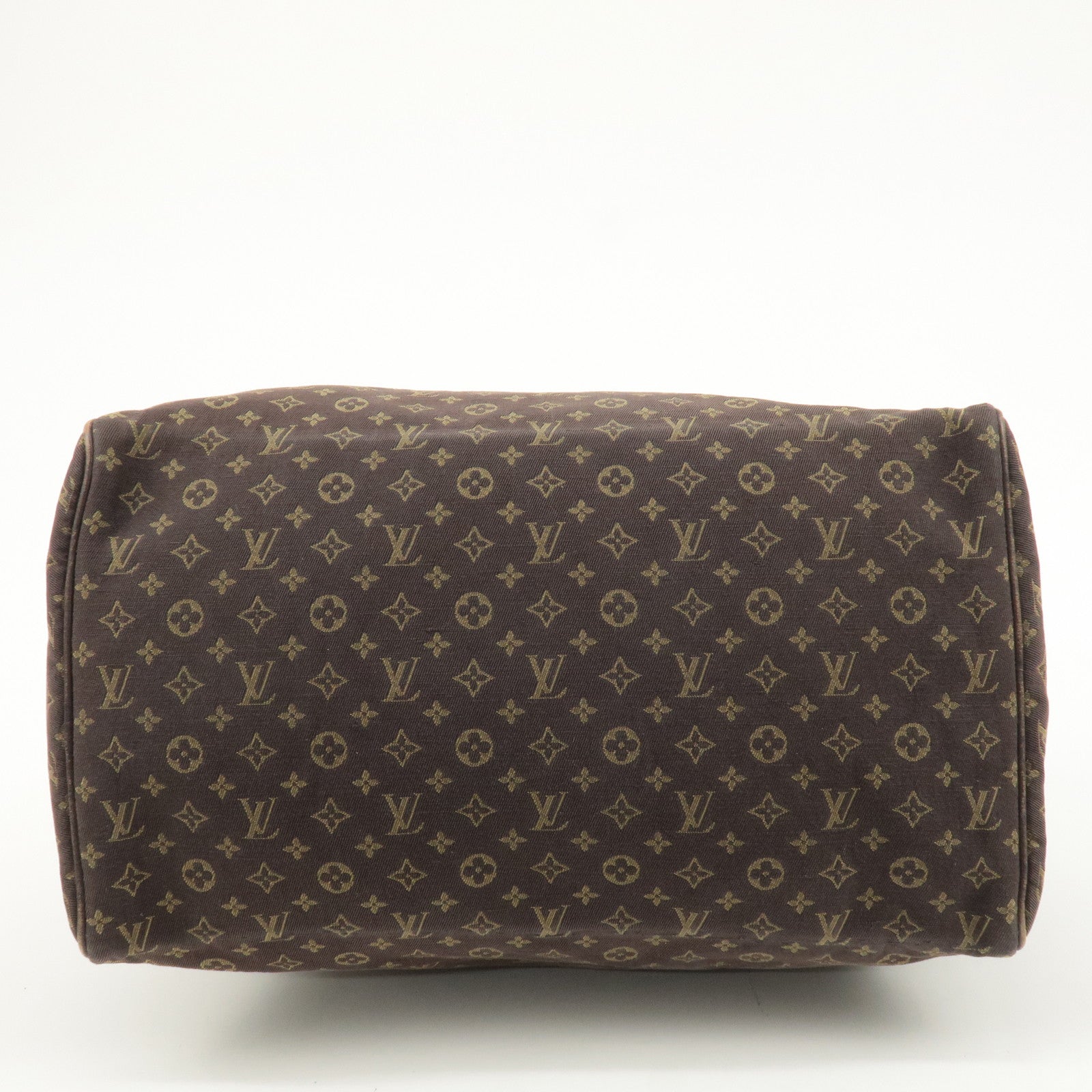 Louis Vuitton Monogram Mini Lin Speedy 30 Boston Bag Ebene M95224