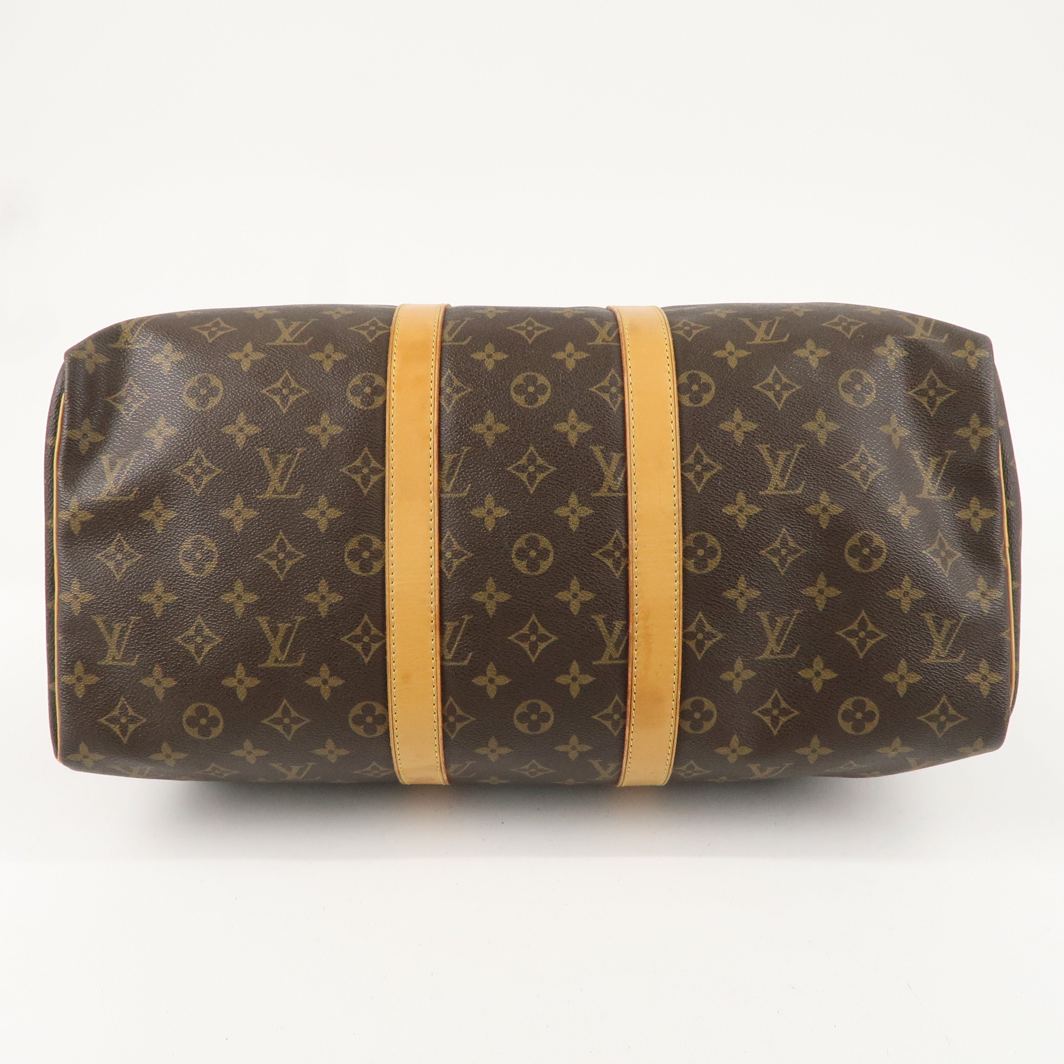 Louis Vuitton Monogram Keep All 45 Boston Bag Brown M41428