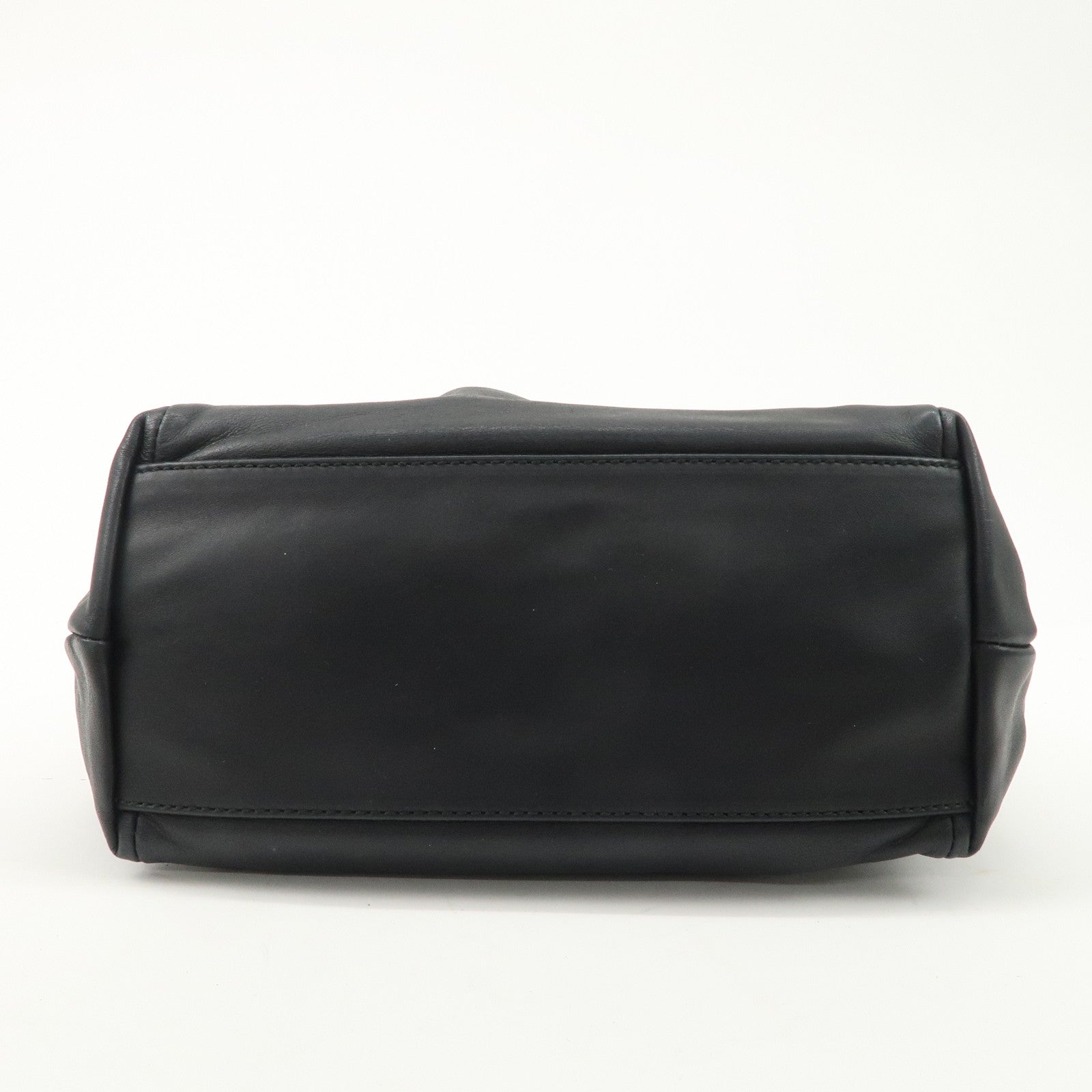 Salvatore Ferragamo Leather Hand Bag Black