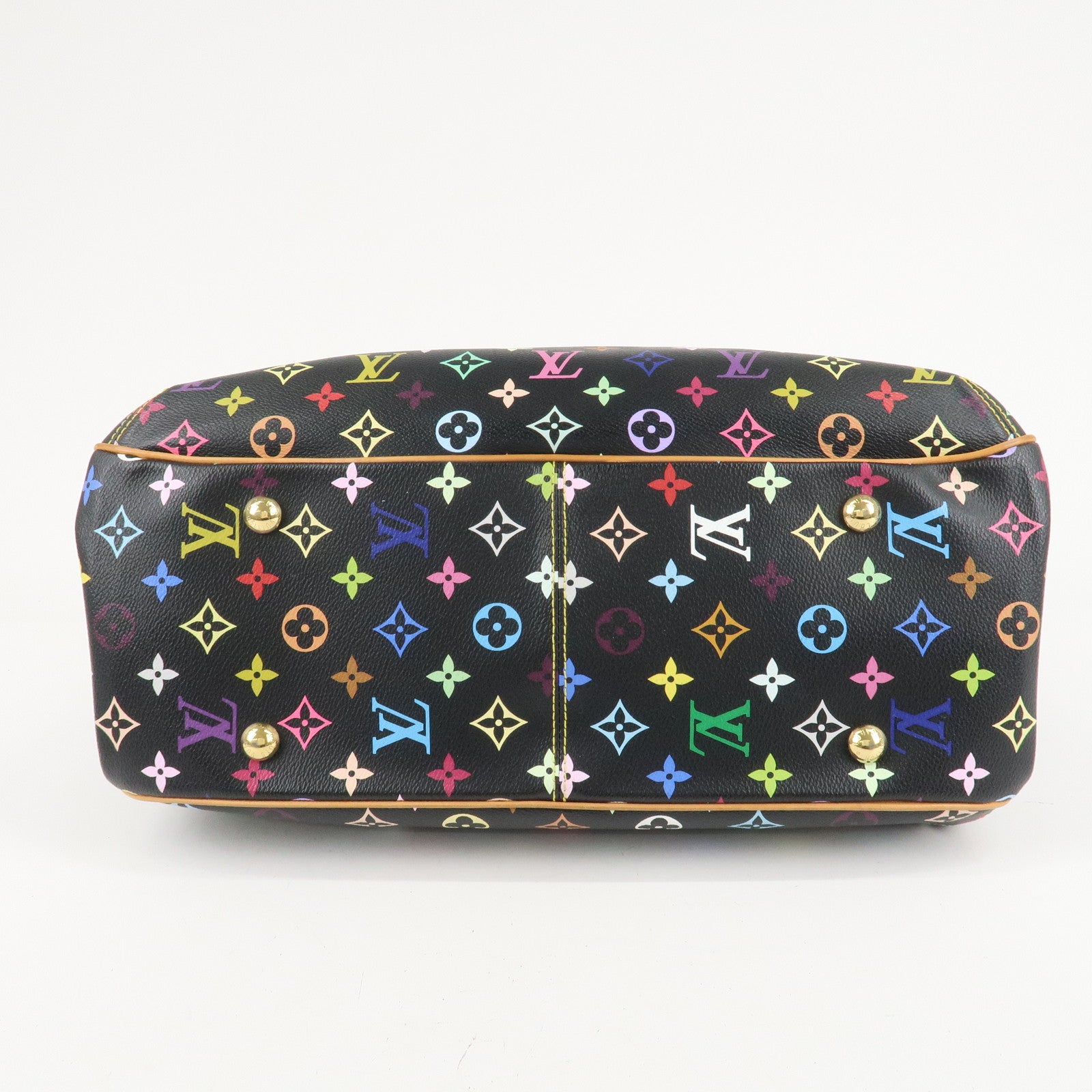 Louis Vuitton Monogram Multicolor Greet Hand Bag Noir M93555 Used