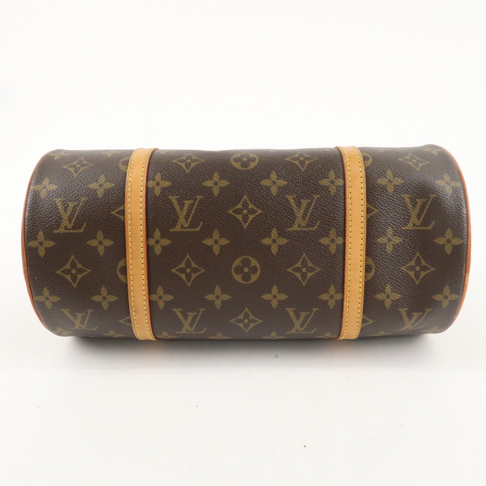 Louis Vuitton Monogram Papillon 30 Hand Bag Brown M51385