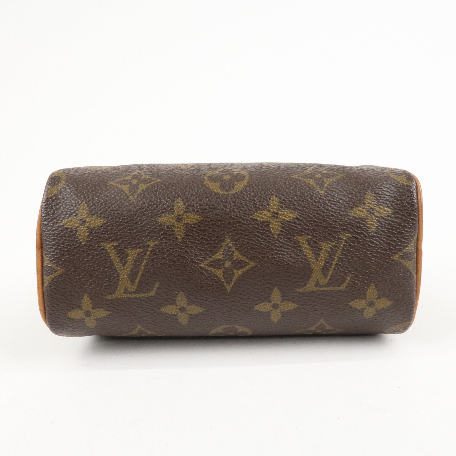 Louis Vuitton Monogram Mini Speedy Hand Bag Brown M41534