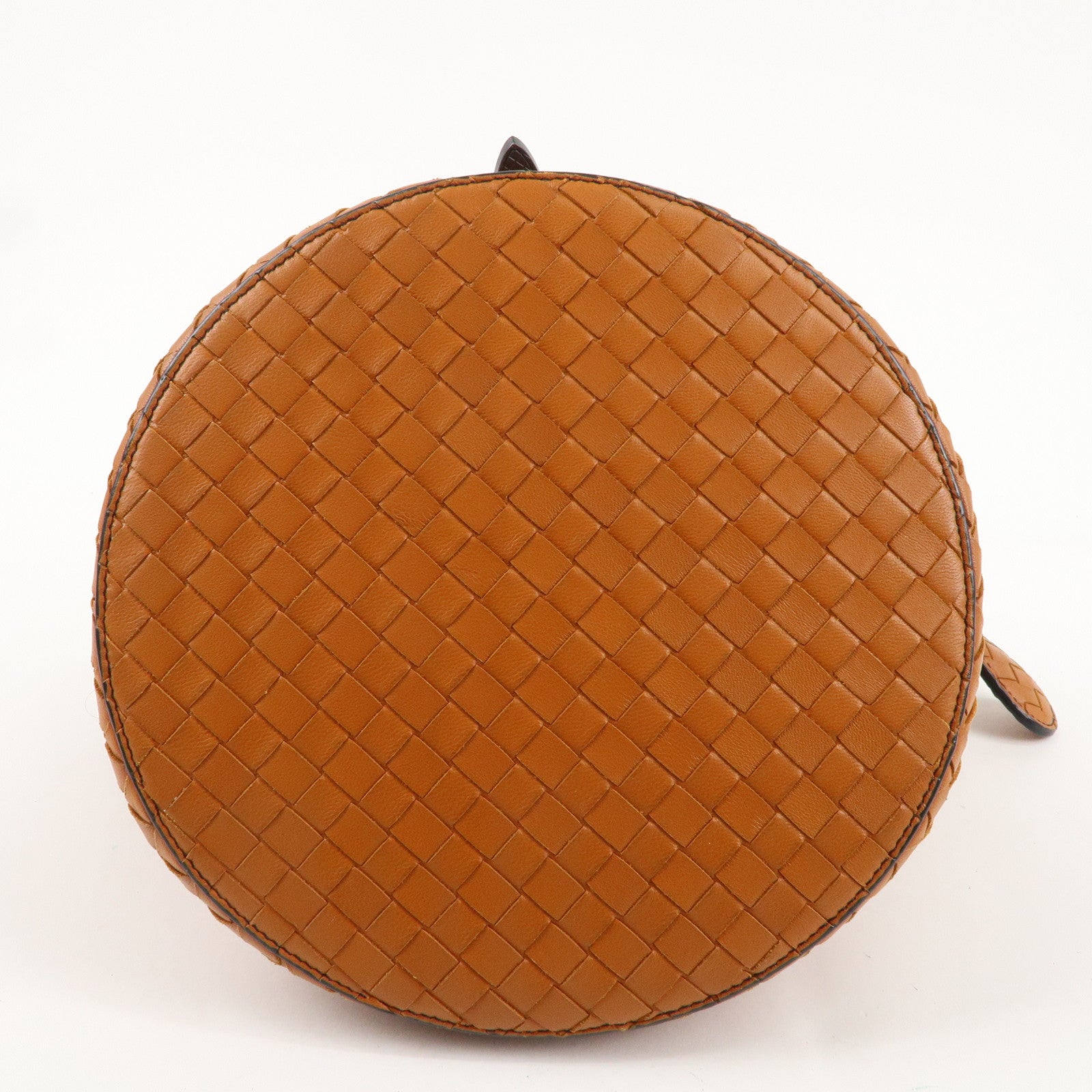 BOTTEGA VENETA Intrecciato Leather Tambura 2Way Bag Brown 535263