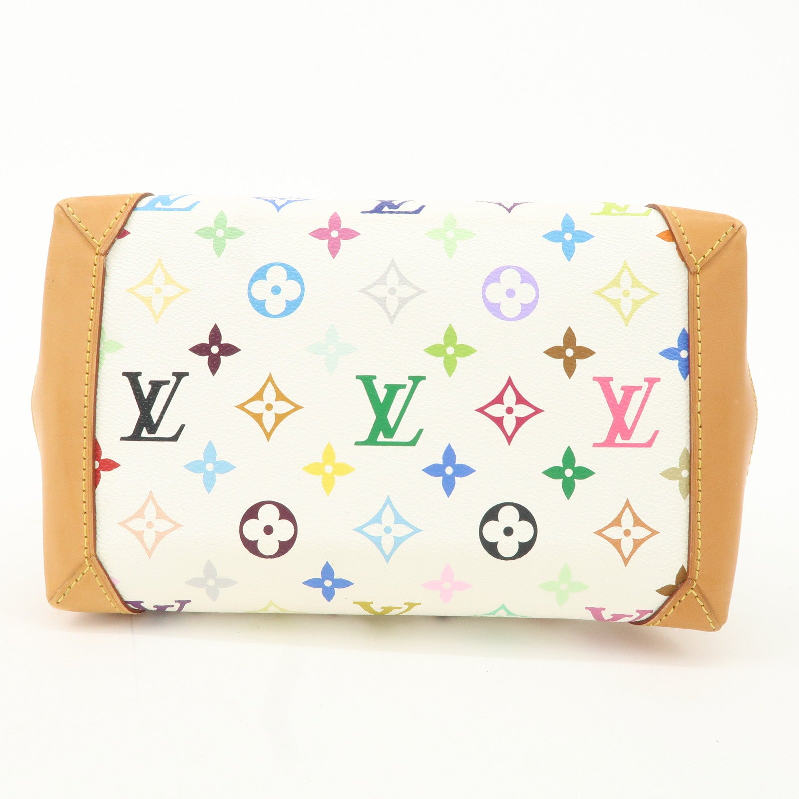 Louis Vuitton Monogram Multicolor Audra Hand Bag Blanc M40047 Used