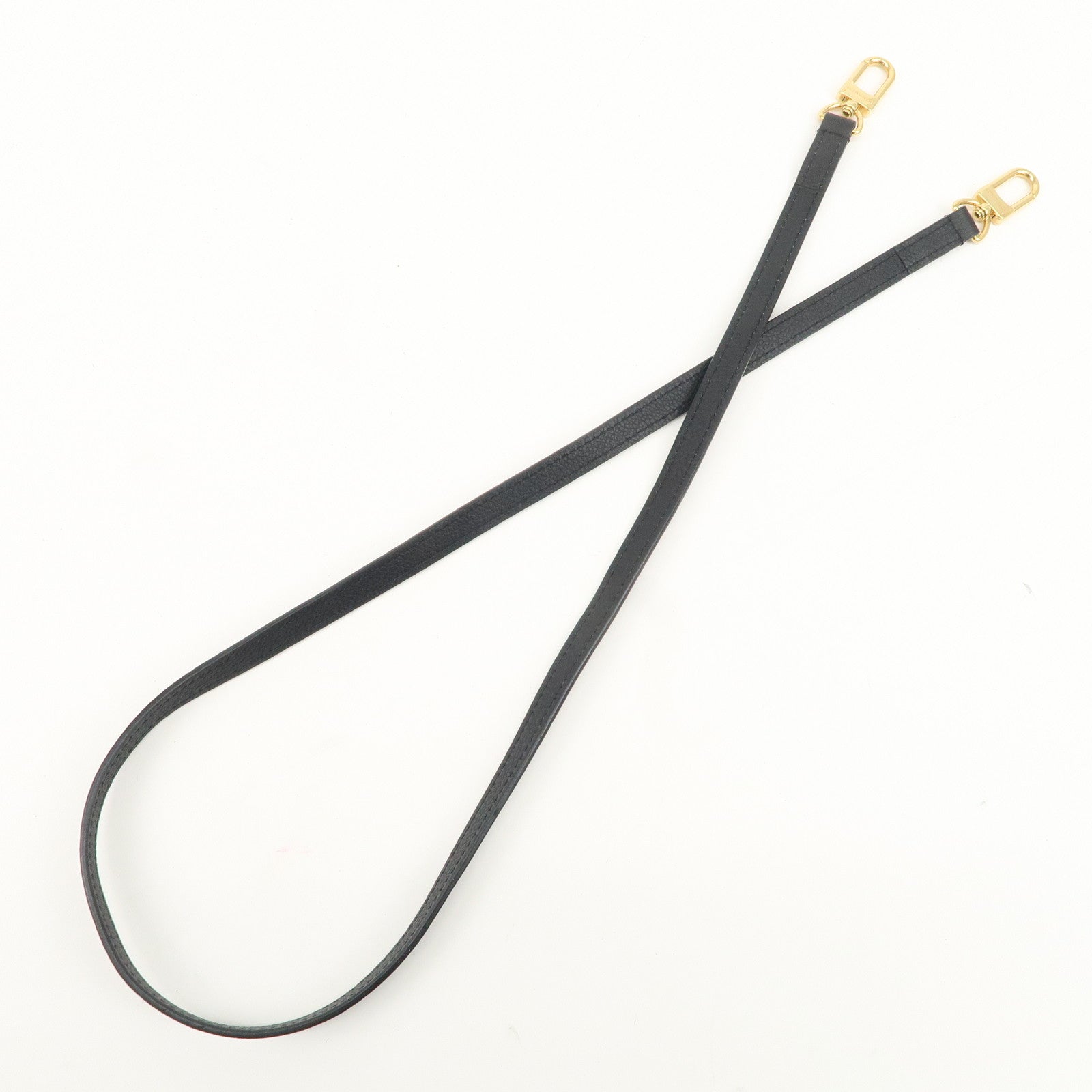 Louis Vuitton Shoulder Strap 110cm Noir Gold Hardware Used