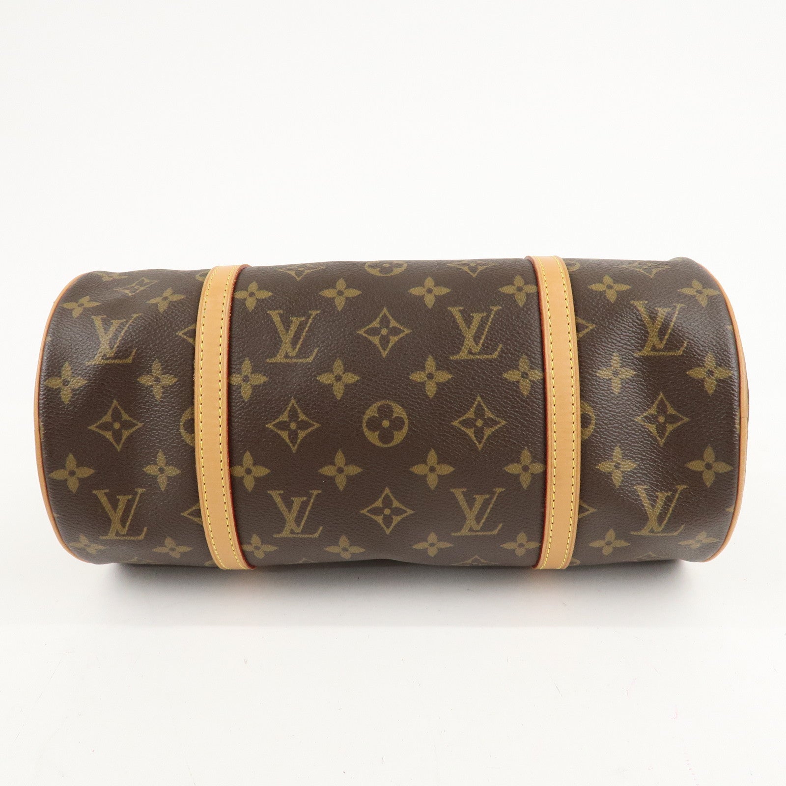 Louis Vuitton Monogram Papillon 30 Hand Bag New Style Brown M51385 Used