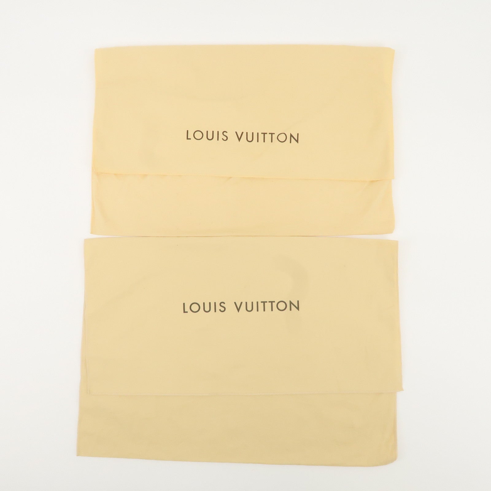 Louis Vuitton Set of 10 Dust Bag Flap Style Beige Brown Used