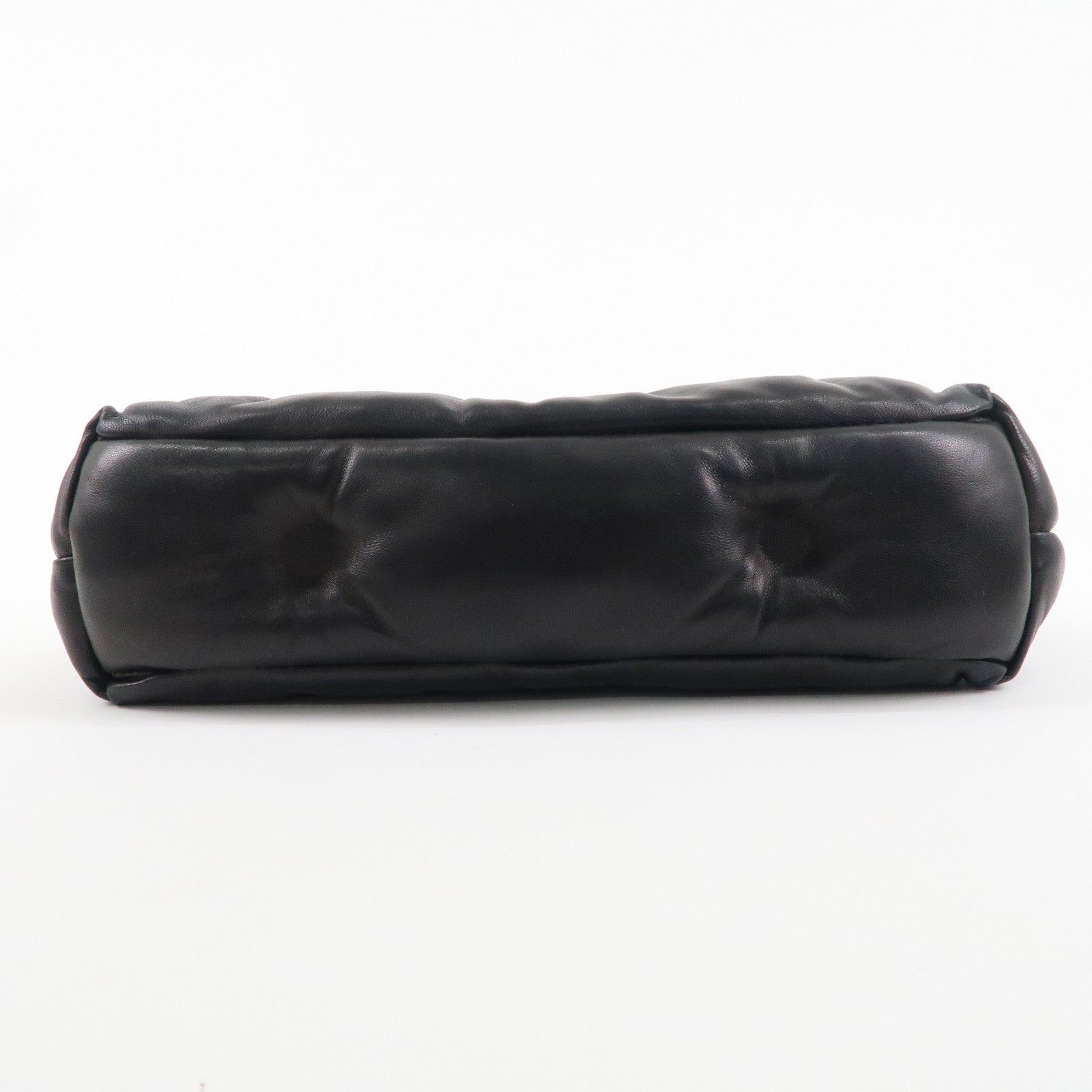 Maison Margiela Leather Grand Slam Shoulder Bag Black