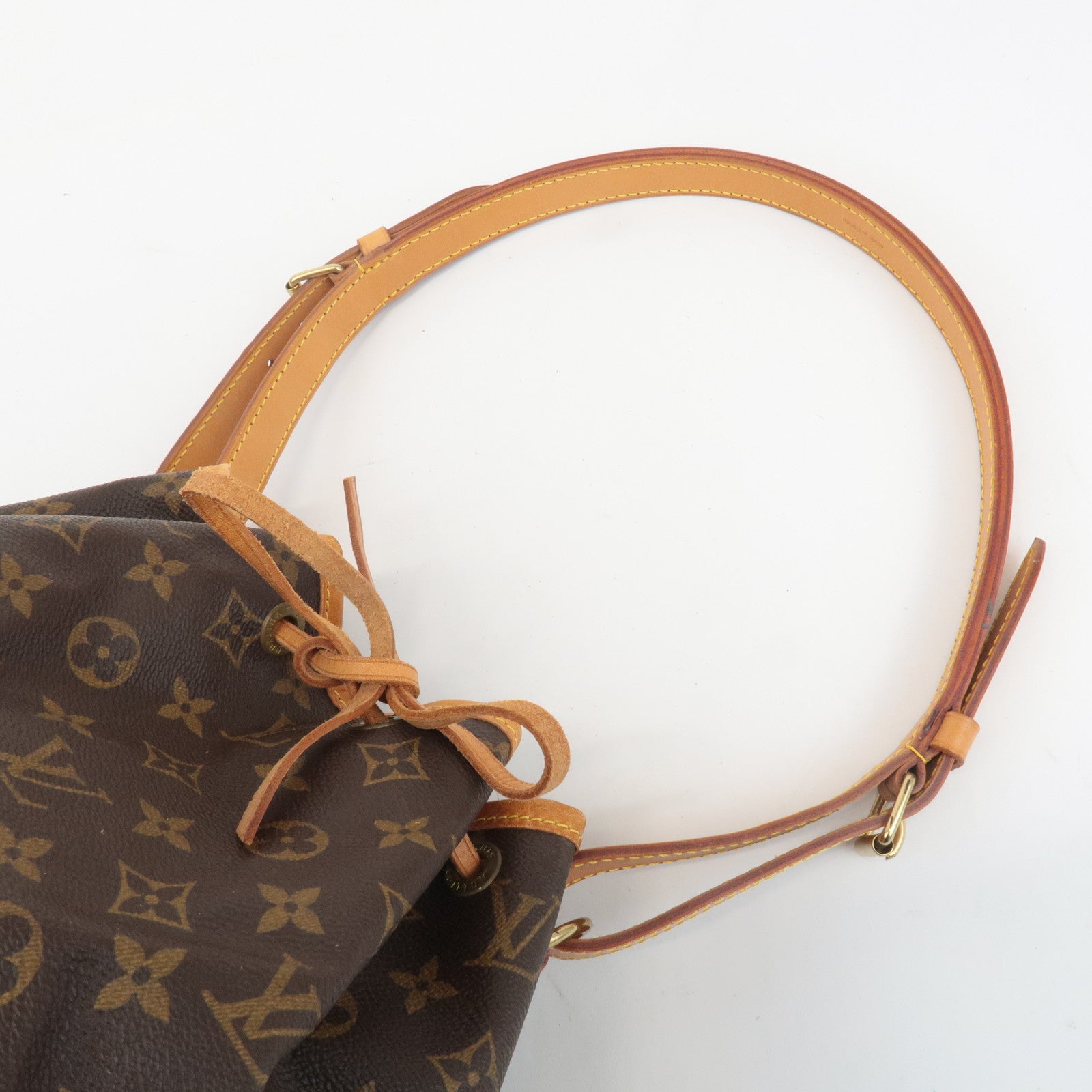 Louis Vuitton Monogram Petit Noe Shoulder Bag Brown M42226