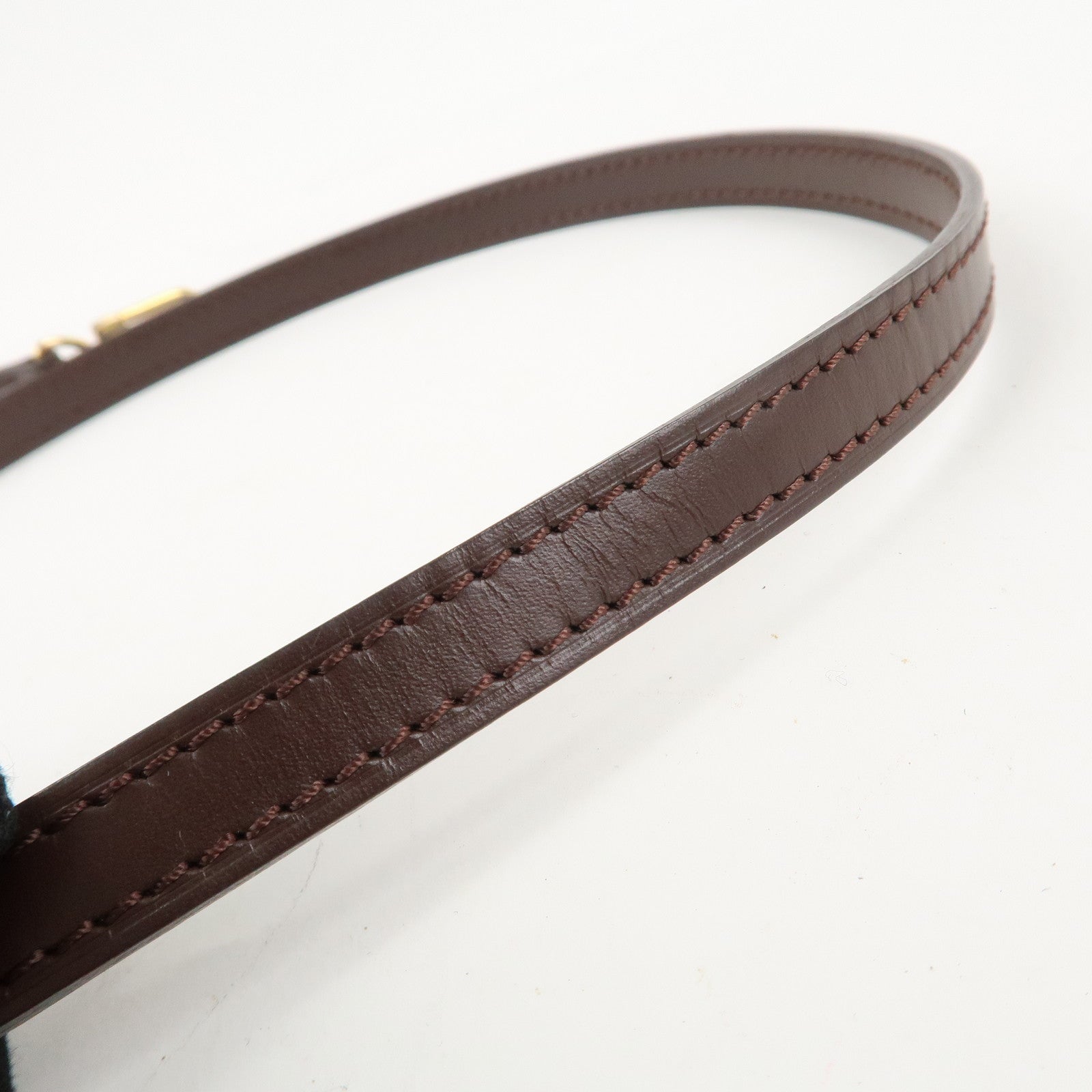 Louis Vuitton Leather Shoulder Strap For Epi Bag Brown Used