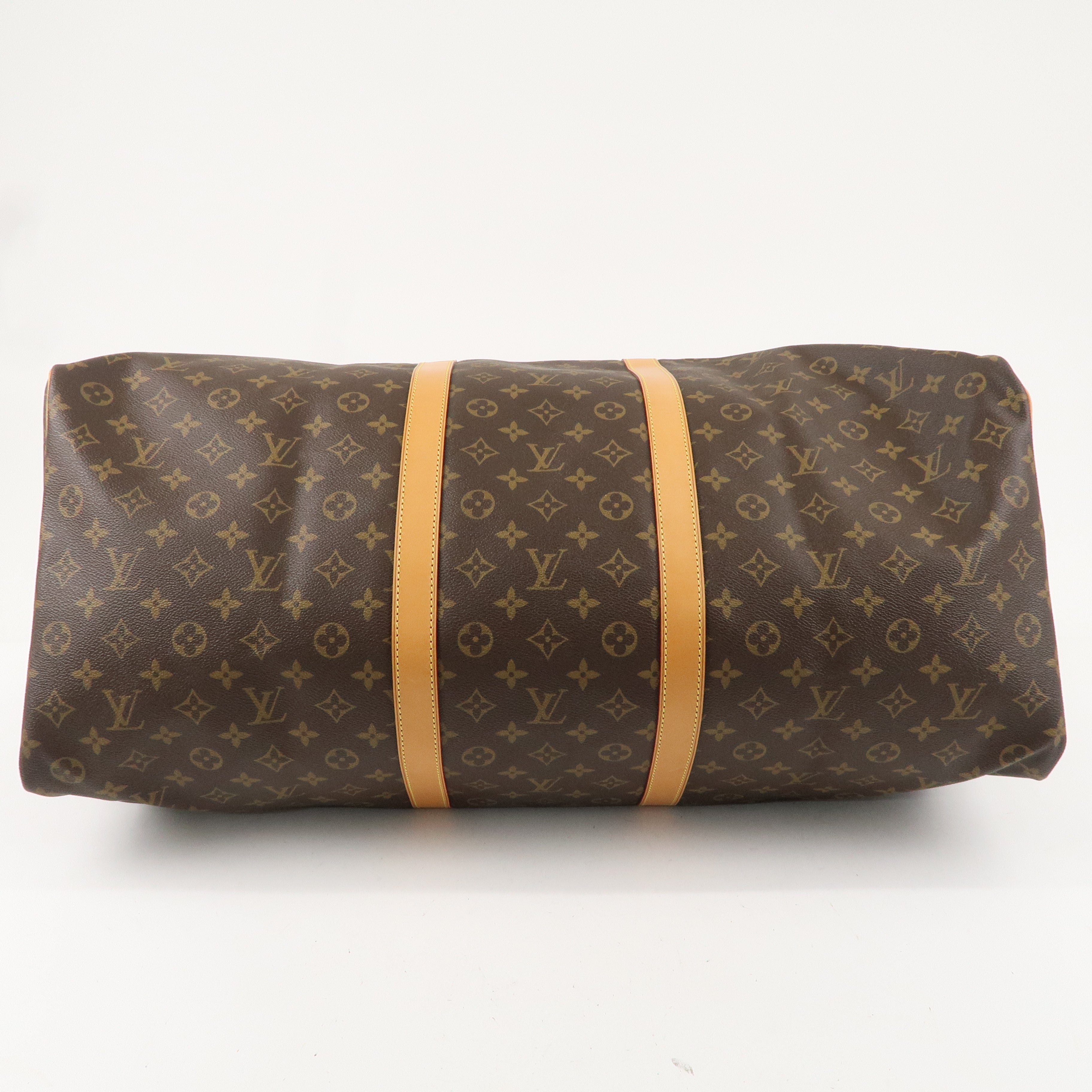 Louis Vuitton Monogram Keep All Bandouliere 60 Bag Brown M41412