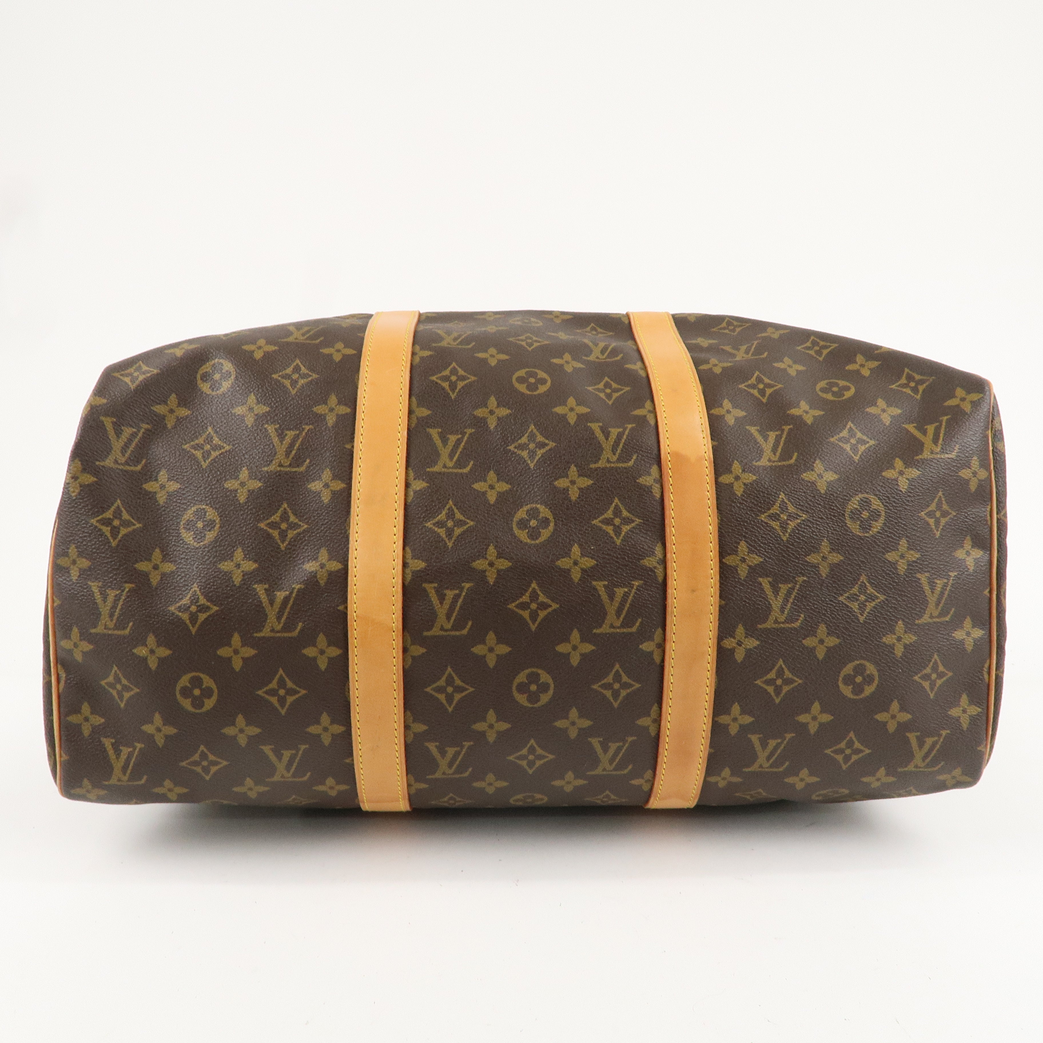 Louis Vuitton Monogram Sac Souple 45 Boston Bag Brown M41624