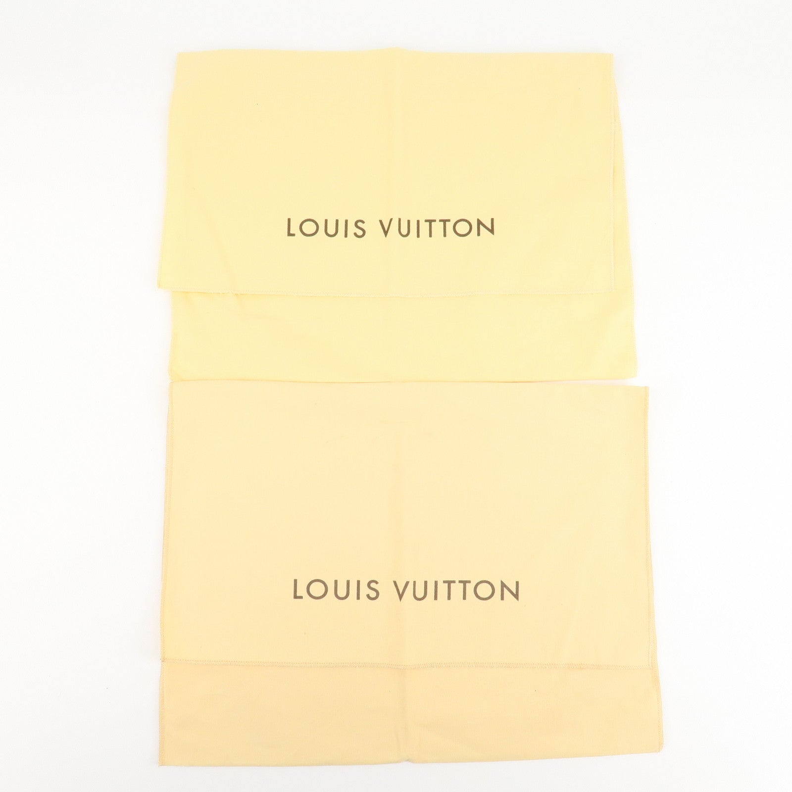 Louis Vuitton Set Of 10 Dust Bag Flap Style Beige Used