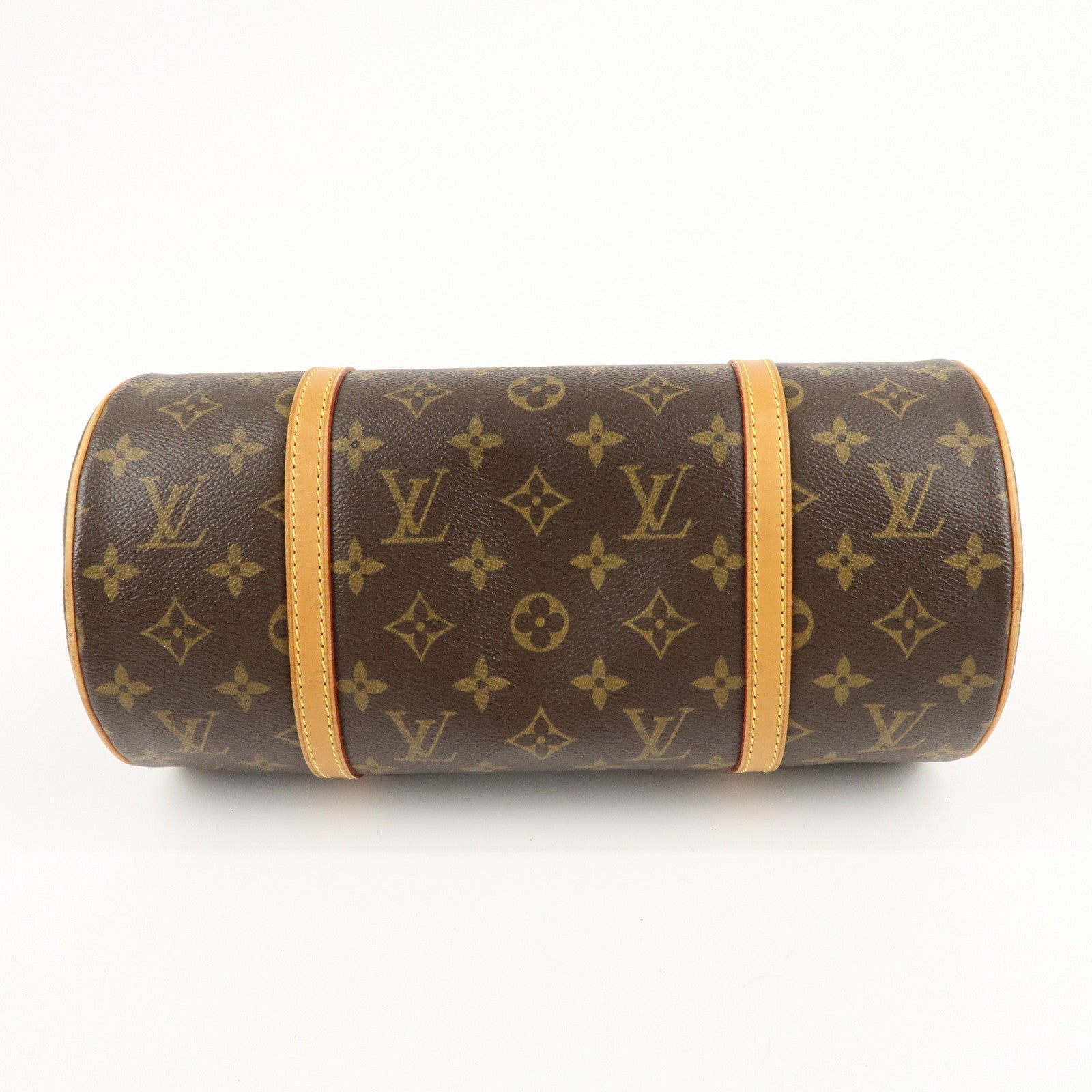 Louis Vuitton Monogram Papillon 30 Hand Bag Brown M51385 Used