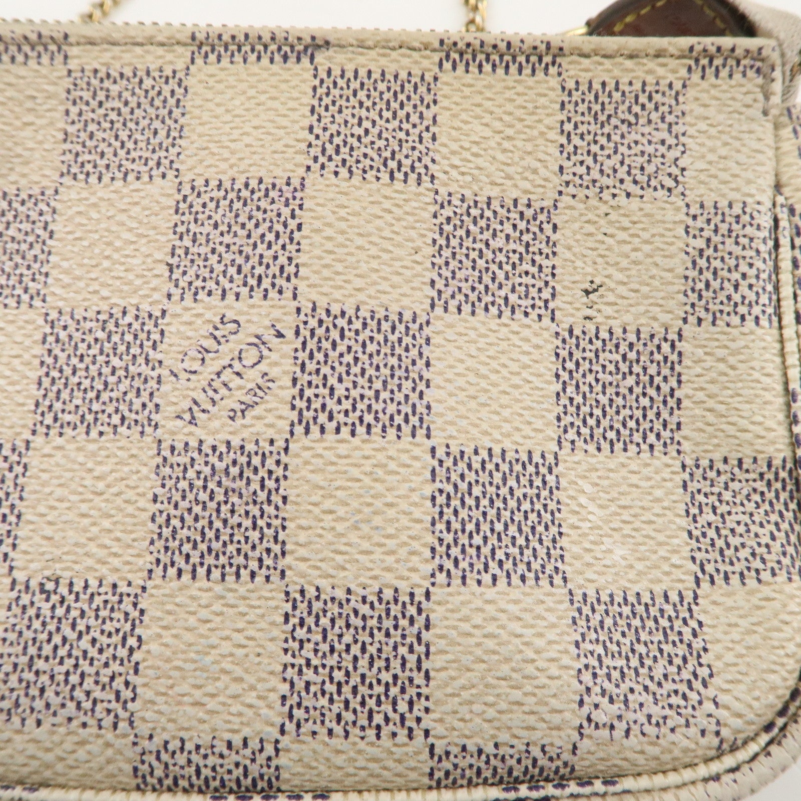 Louis Vuitton Damier Azur Mini Pochette Accessoires Pouch N58010