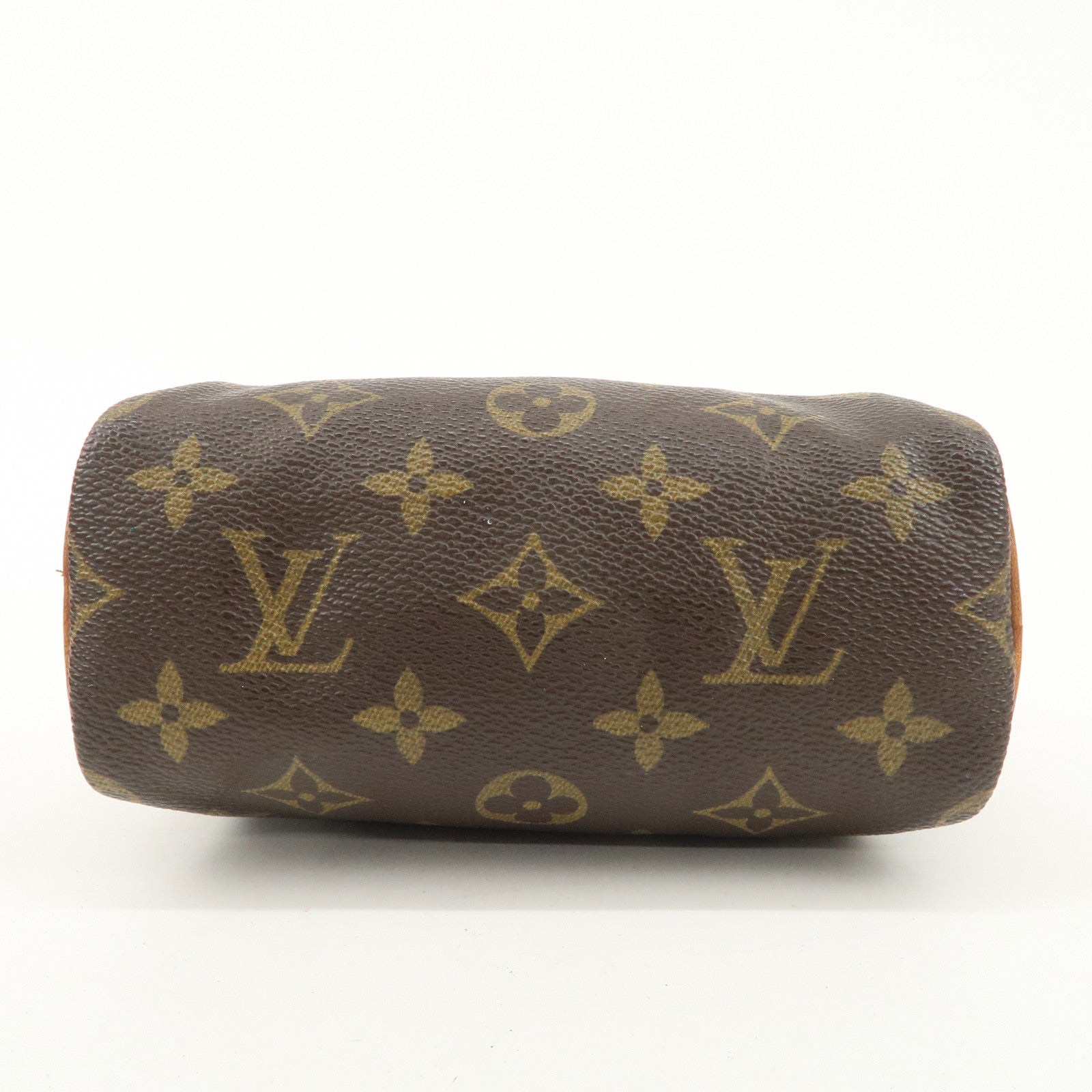 Louis Vuitton Monogram Mini Speedy Hand Bag Brown M41534 Used