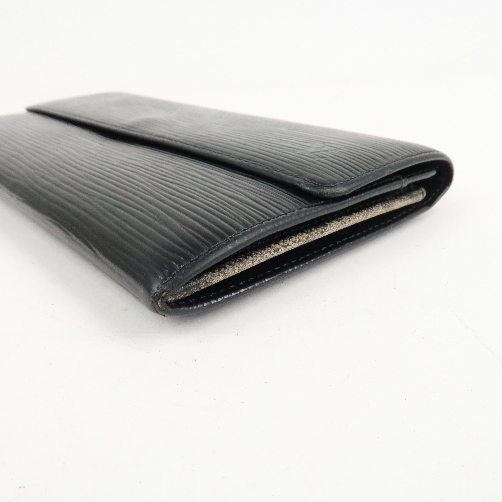 Louis Vuitton Set of 2 Epi Long Wallet Black M63752 M63252