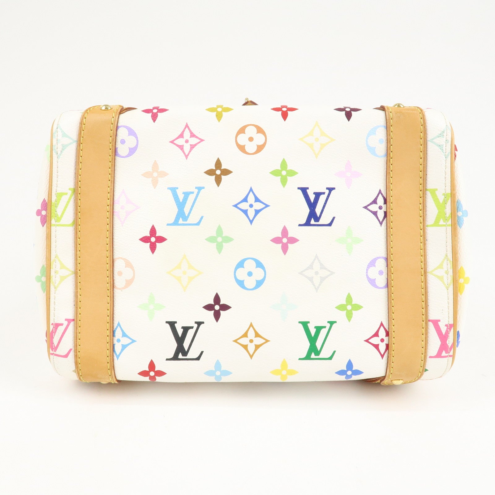 Louis Vuitton Monogram Multi Color Priscilla Hand Bag Blanc M40096 Used