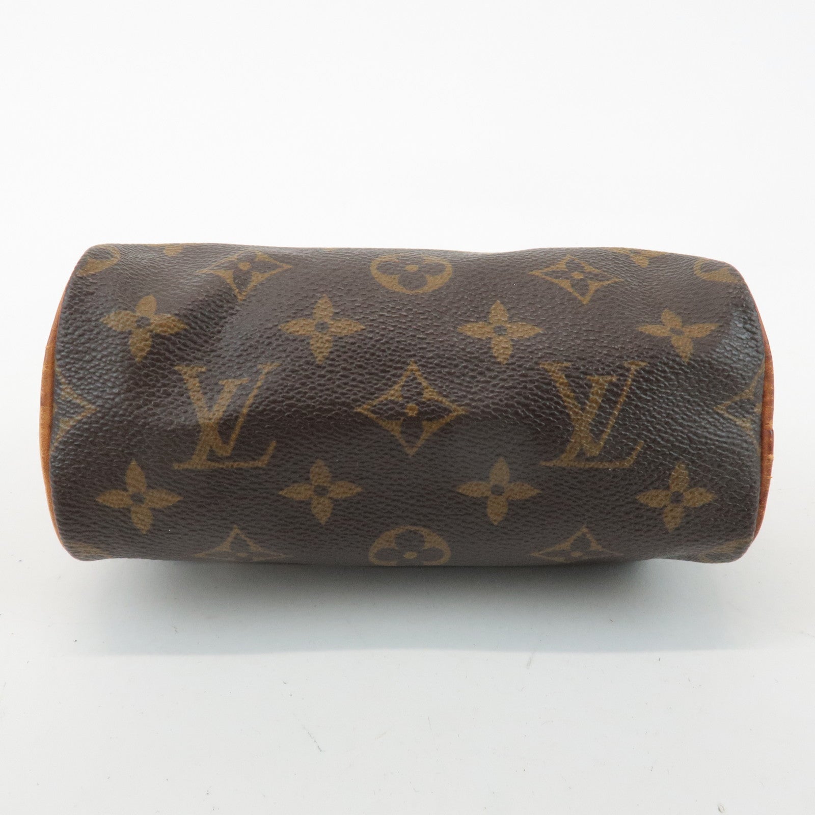 Louis Vuitton Monogram Mini Speedy Hand Bag Brown M41534 Used