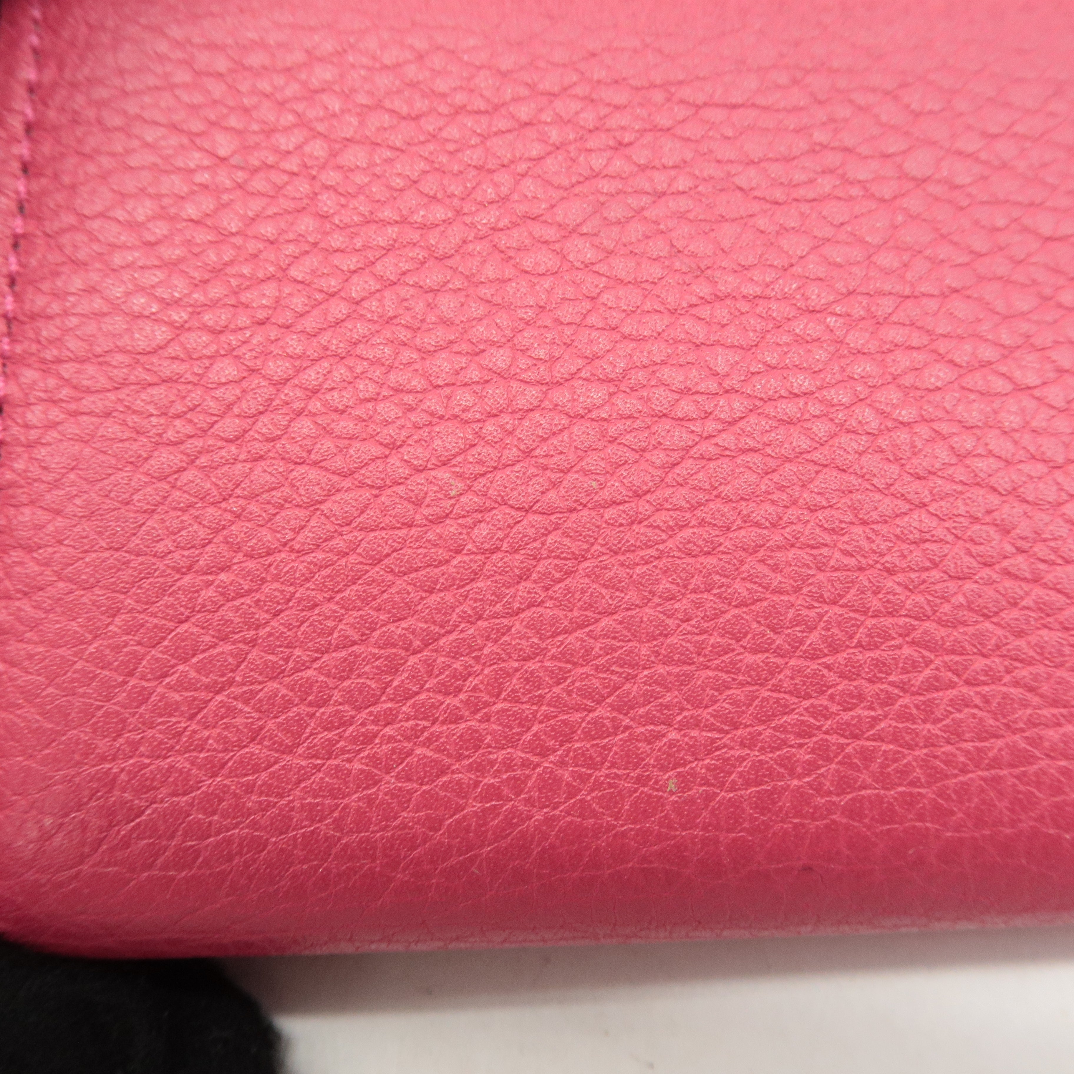 Louis Vuitton Portefeuille Lock Mini Leather Wallet Pink M67860