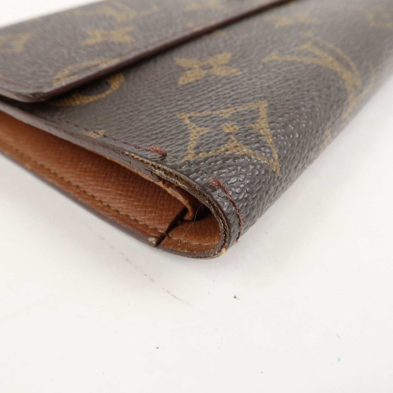 Louis Vuitton Monogram Set of 2 Long Wallet M61215 M61820 Used