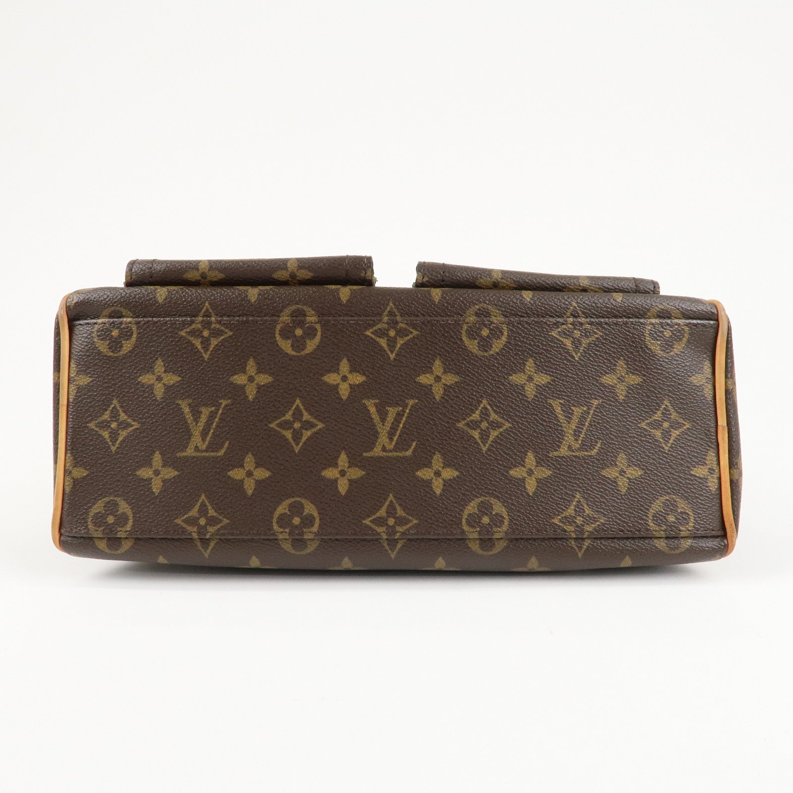 Louis Vuitton Monogram Manhattan PM Hand Bag Brown M40026 Used