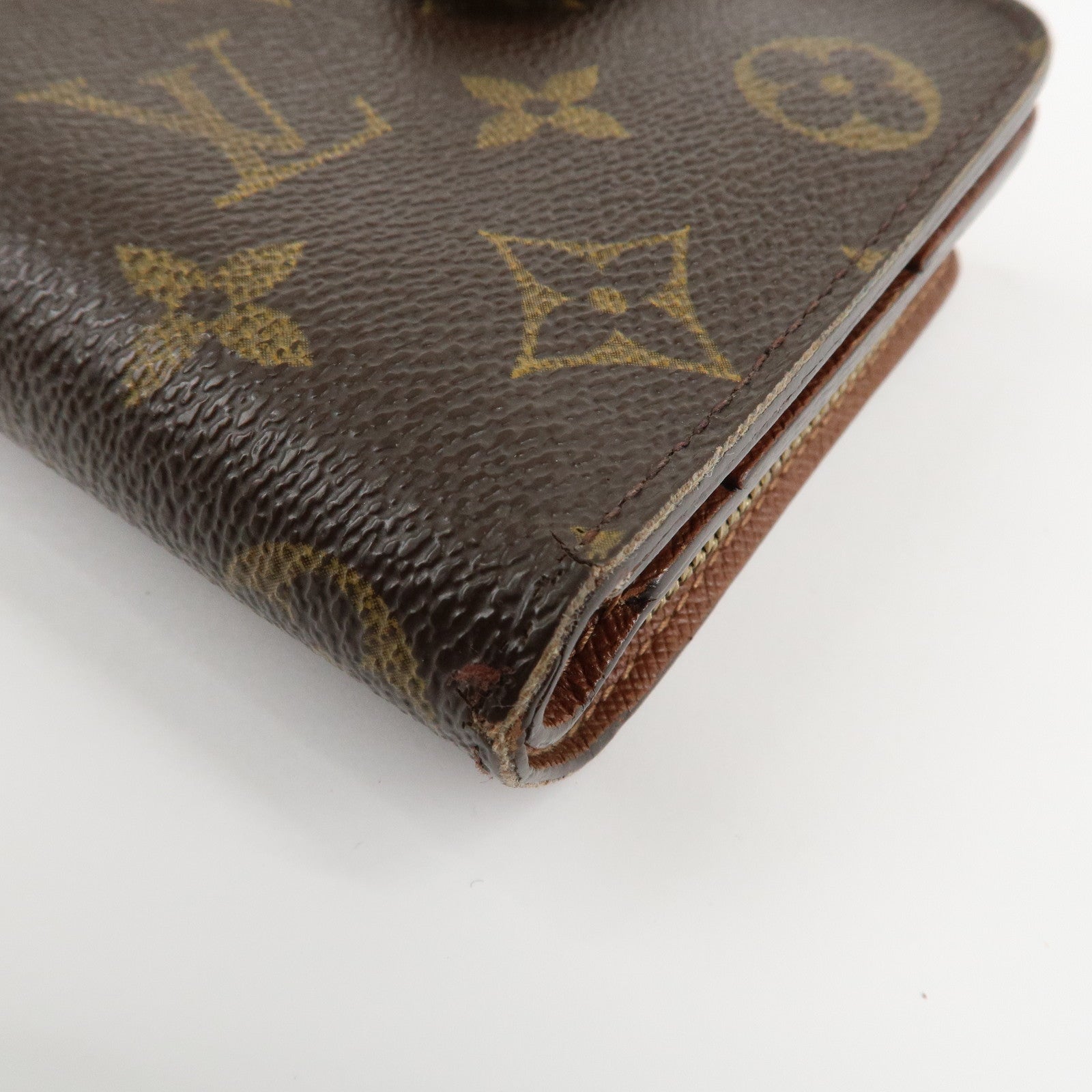 Louis Vuitton Set of 2 Monogram Compact Zip Small Wallet M61667 Used