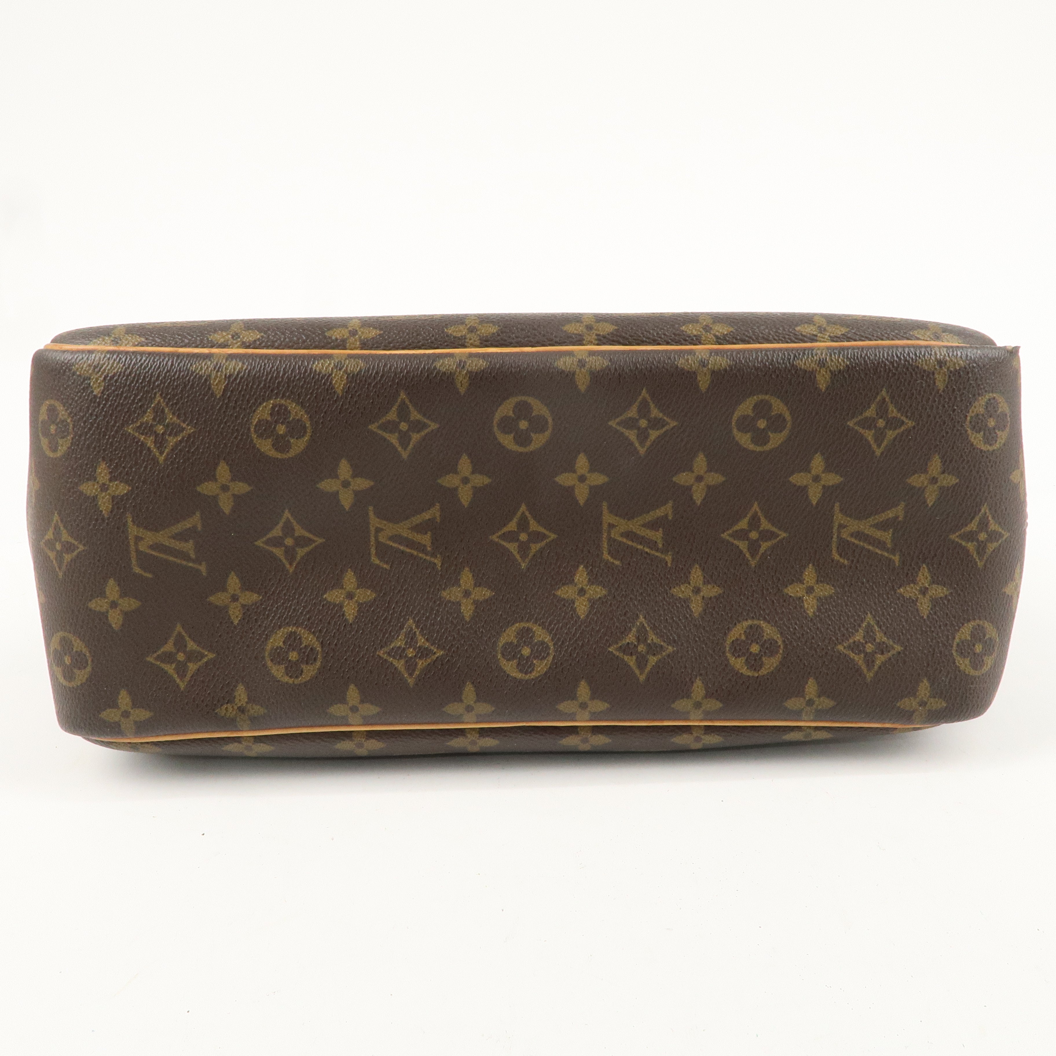 Louis Vuitton Monogram Deauville Hand Bag Brown M47270