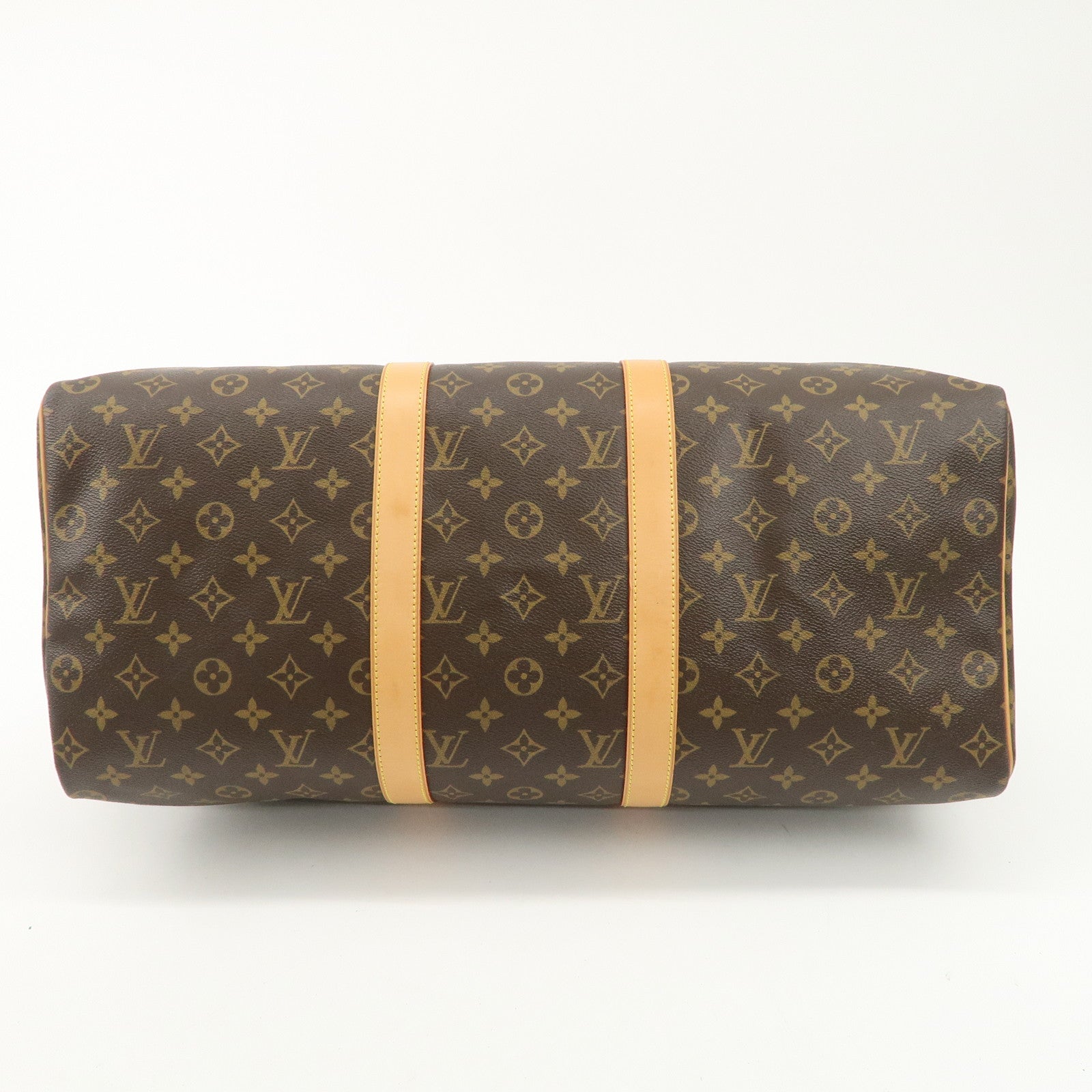 Louis Vuitton Monogram Keep All 50 Boston Bag Brown M41426