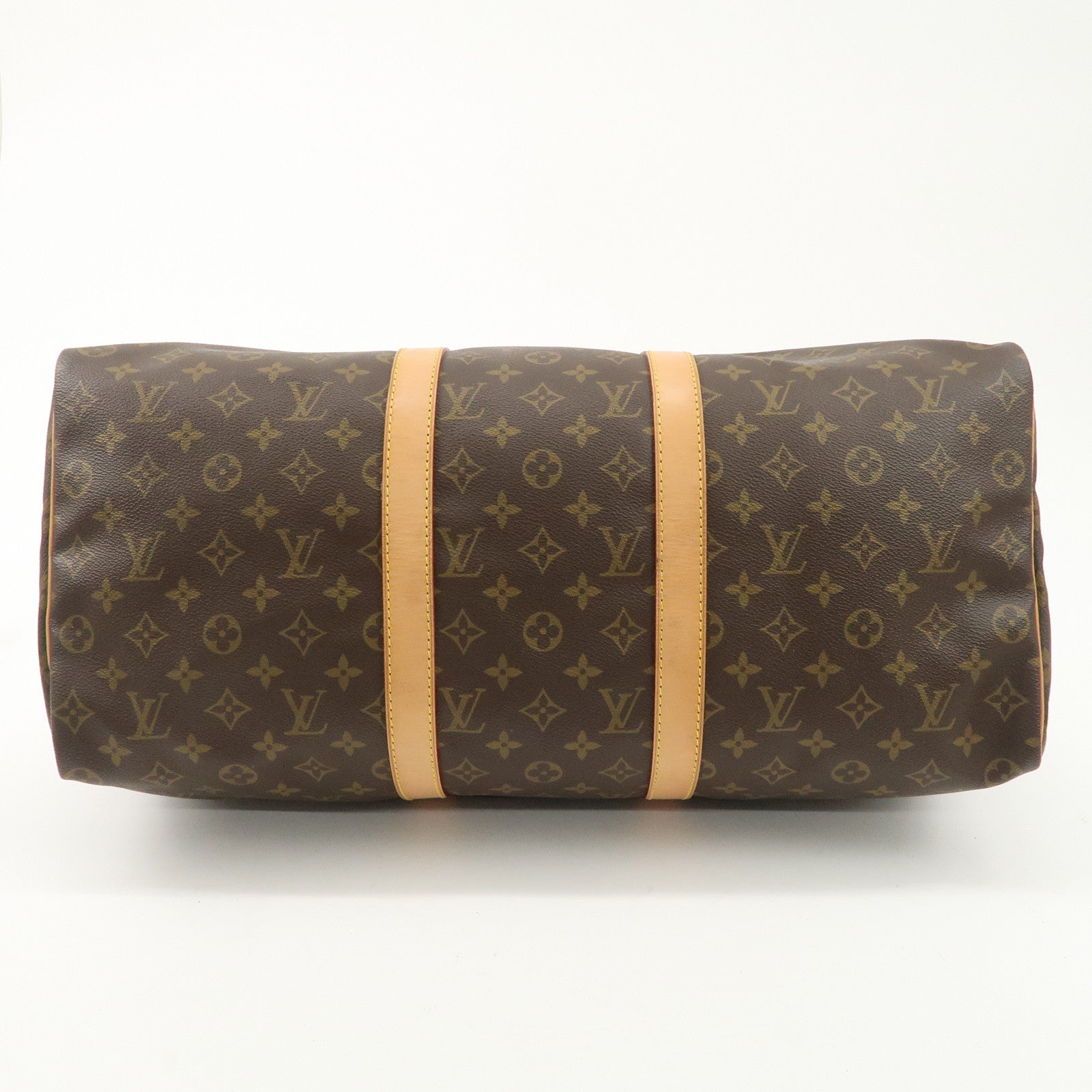 Louis Vuitton Monogram Keep All 50 Boston Bag Brown M41426