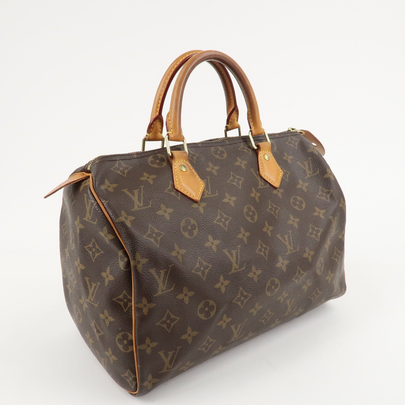 Louis Vuitton Monogram Speedy 30 Hand Bag Boston Bag M41108 Used