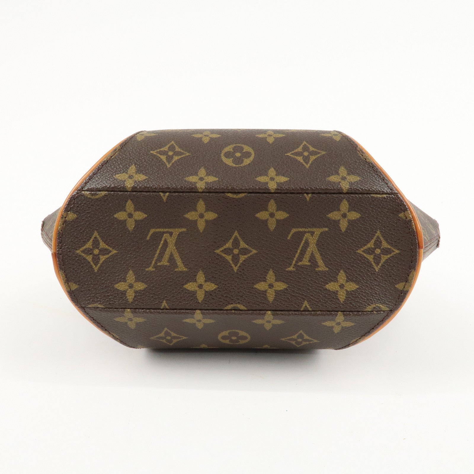 Louis Vuitton Monogram Ellipse MM Hand Bag Brown M51127 Used