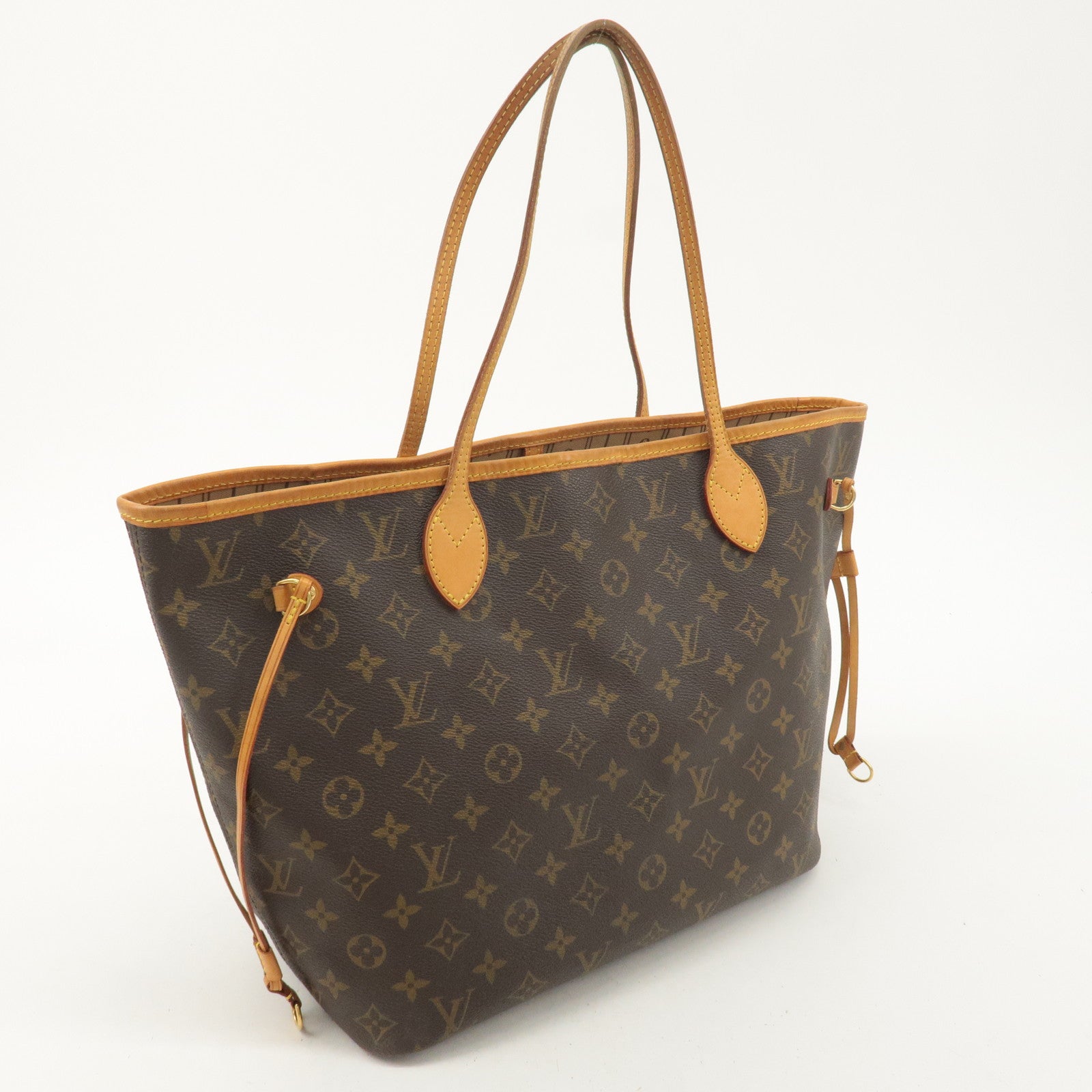 Louis Vuitton Monogram Neverfull MM Tote Bag Brown M40995